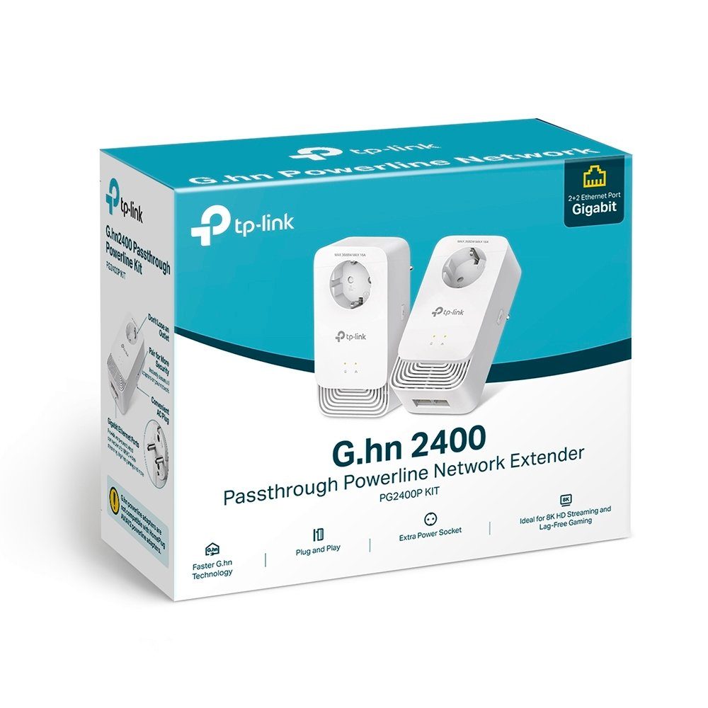tp-link PG2400P KIT G.hn2400 Powerline 2er Kit WLAN-Repeater