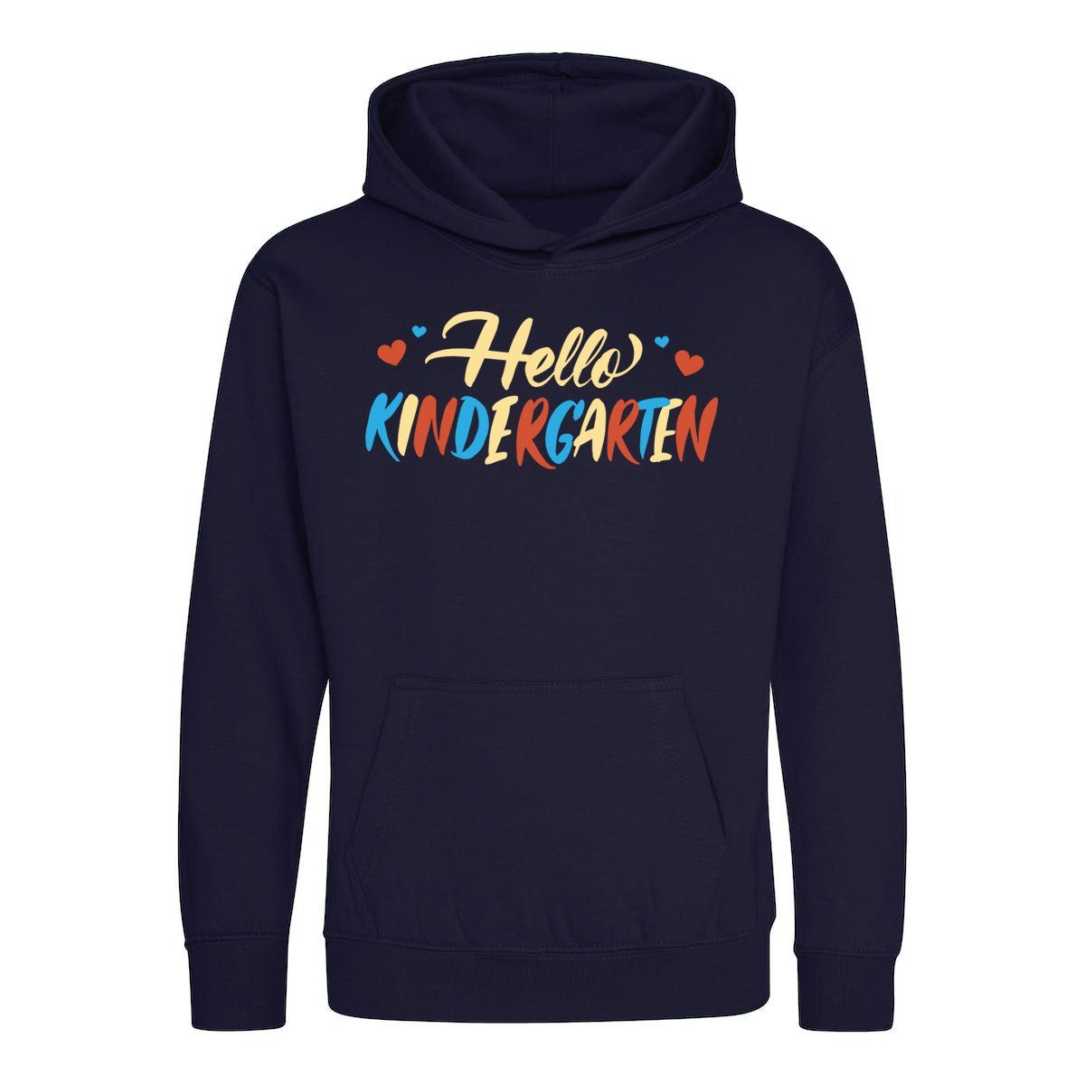 Kapuzenpullover "Kindergarten Hallo" Kinder Hoodie Pullover
