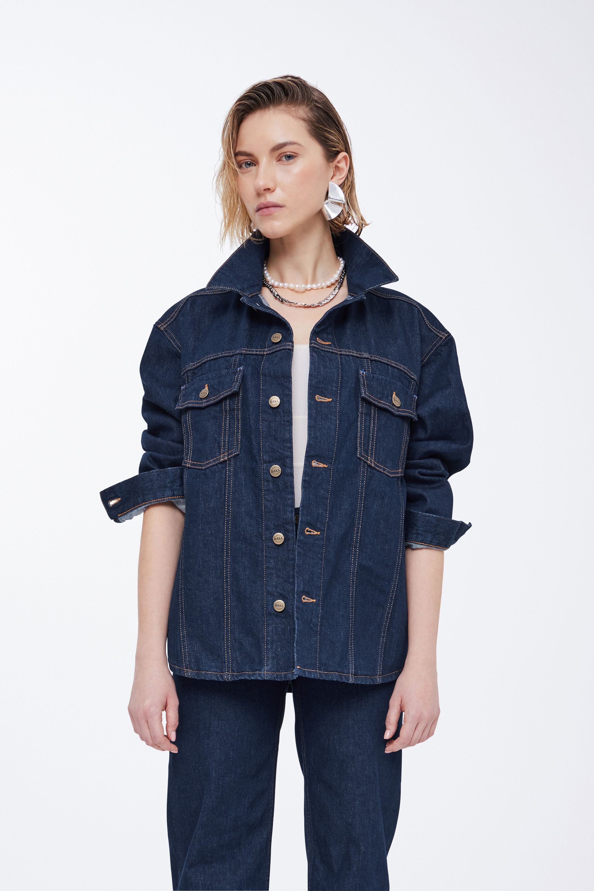 BALL Jeansjacke BAJULIETTA JEANS JACKET oversized günstig online kaufen
