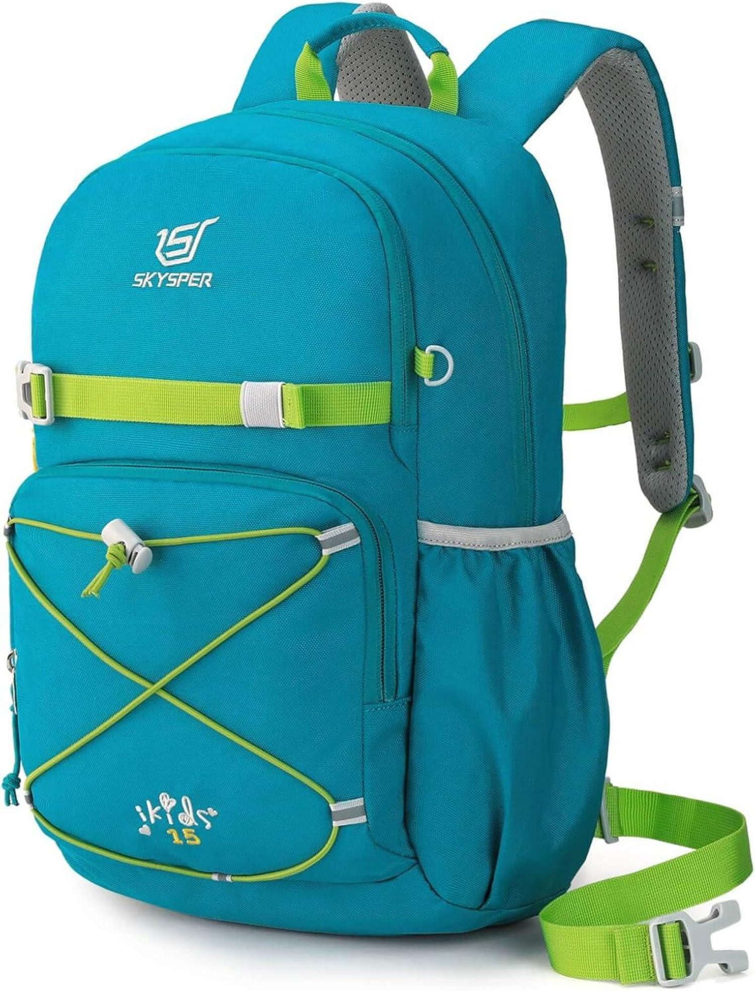 LuxusKollektion Kinderrucksack Kinderrucksack Wanderrucksack Kinder 15L Blau Outdoor Schulrucksack