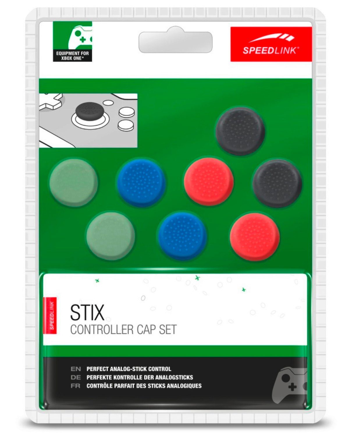 Speedlink Controller Caps STIX Controller Cap Set Kappen Thumb-Grips, Anti-Rutsch Trigger Stick Grip Caps für Xbox One Controller
