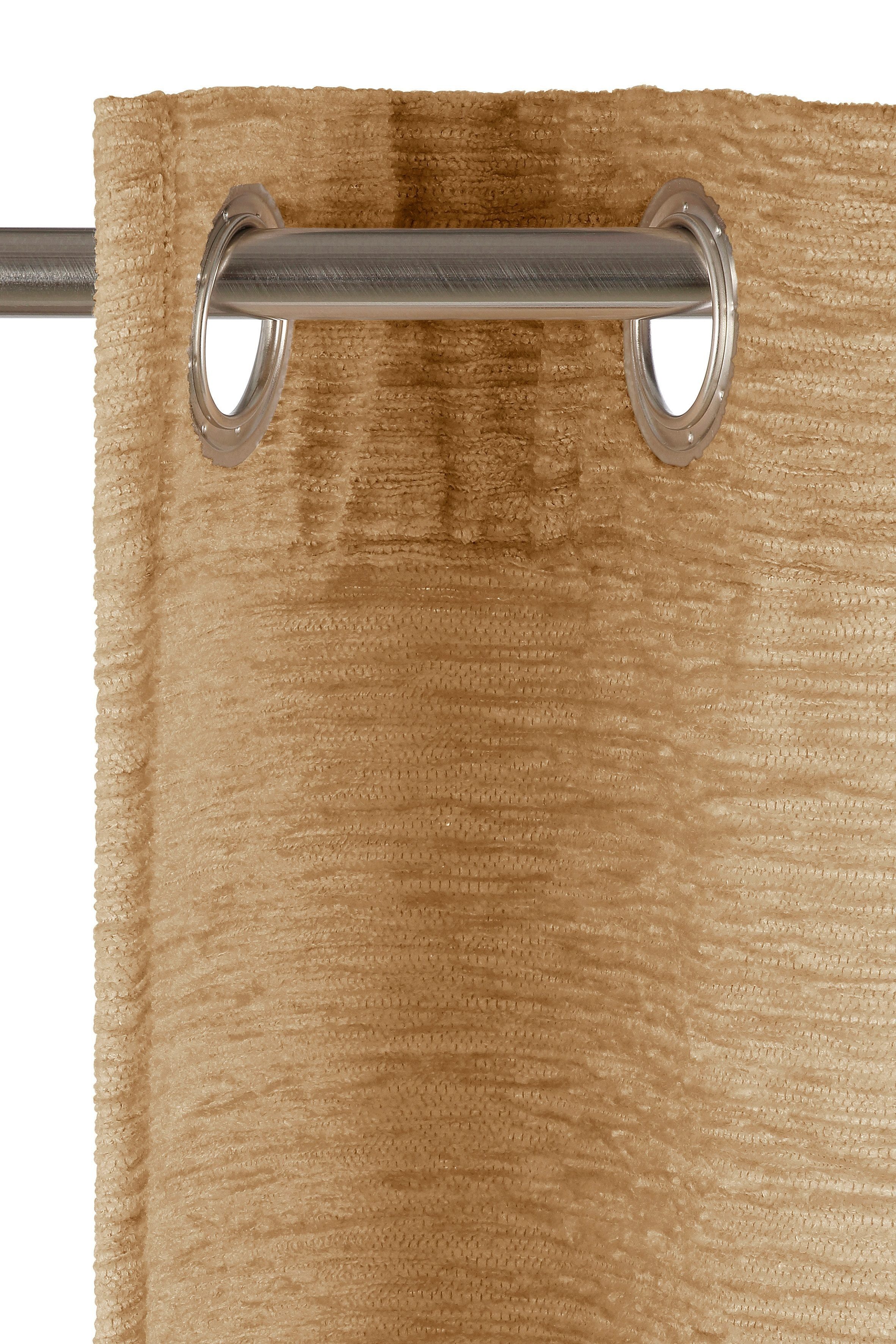 Wirth Vorhang Trondheim B (1 St), Ösen, blickdicht, Chenille
