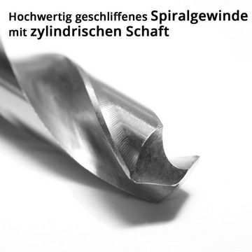 STAHLWERK Bohrersatz HSS Mini Bohrer Set 25 Teile 0,5-3,0 mm, (Set, 25-tlg), Mikro Metallbohrer / Spiralbohrer zum präzisen Bohren