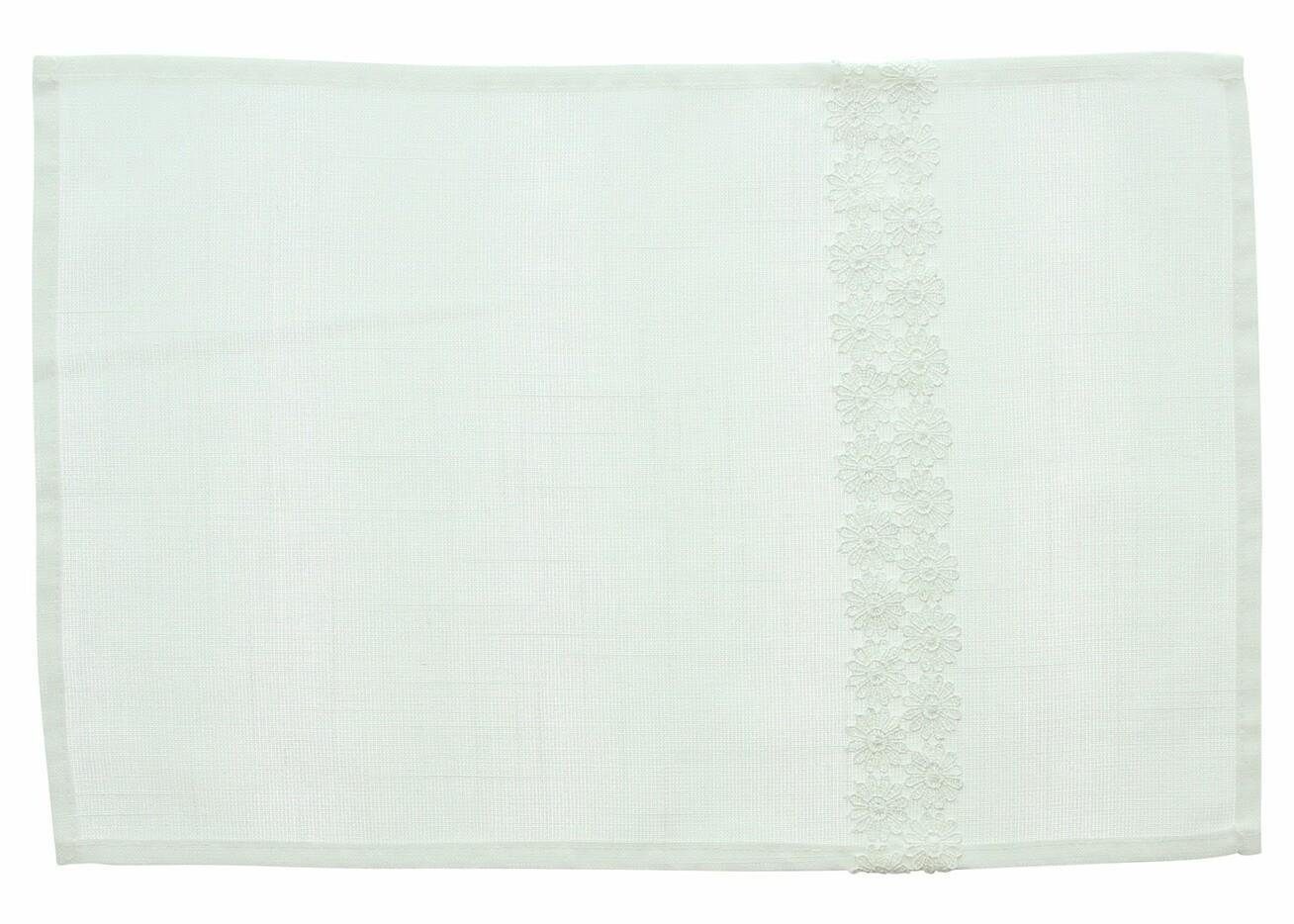 Platzset Platzmatte Spitzenblumen 2x Platzdeckchen Tisch Deko