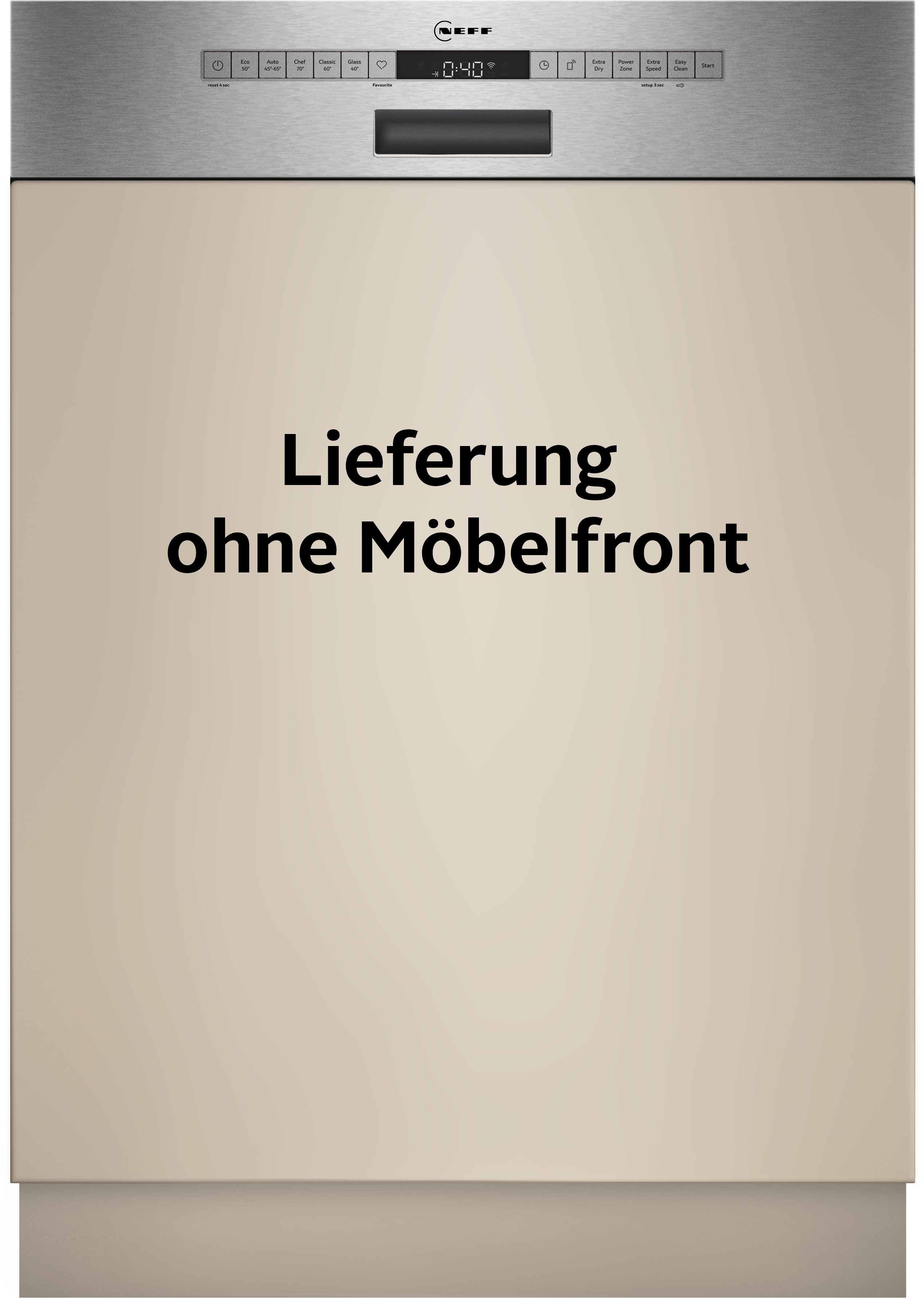 NEFF teilintegrierbarer Geschirrspüler N 50 S145HCS03E, 14 Maßgedecke
