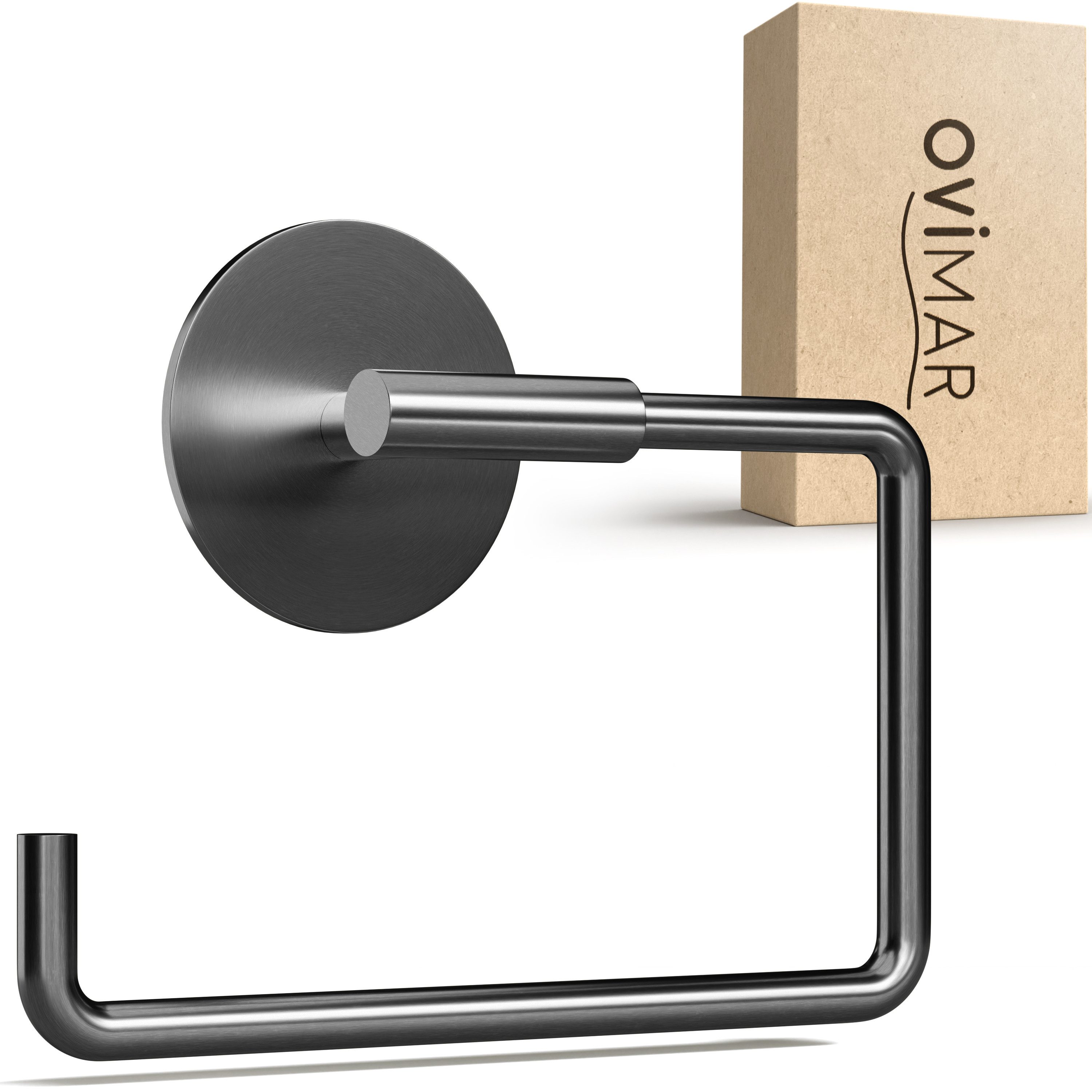 ovimar Toilettenpapierhalter Skardstind (1-St), aus Edelstahl in Gunmetal z günstig online kaufen