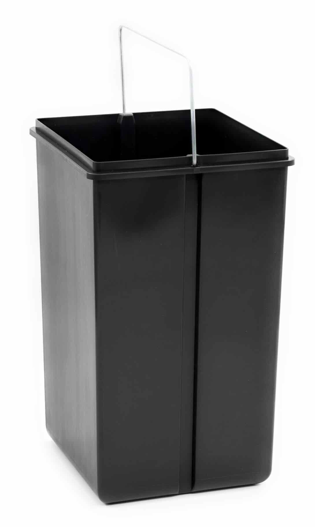 WESCO Einbaumülleimer WESCO-Ersatzeimer Double Boy Anthrazit 15 Liter