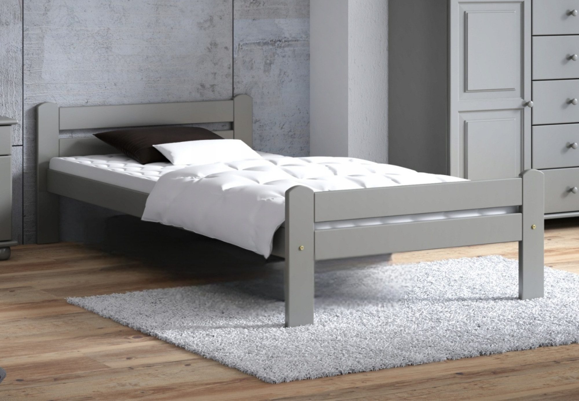 Home Collective Bettgestell Einzelbett, Holzbett aus günstig online kaufen