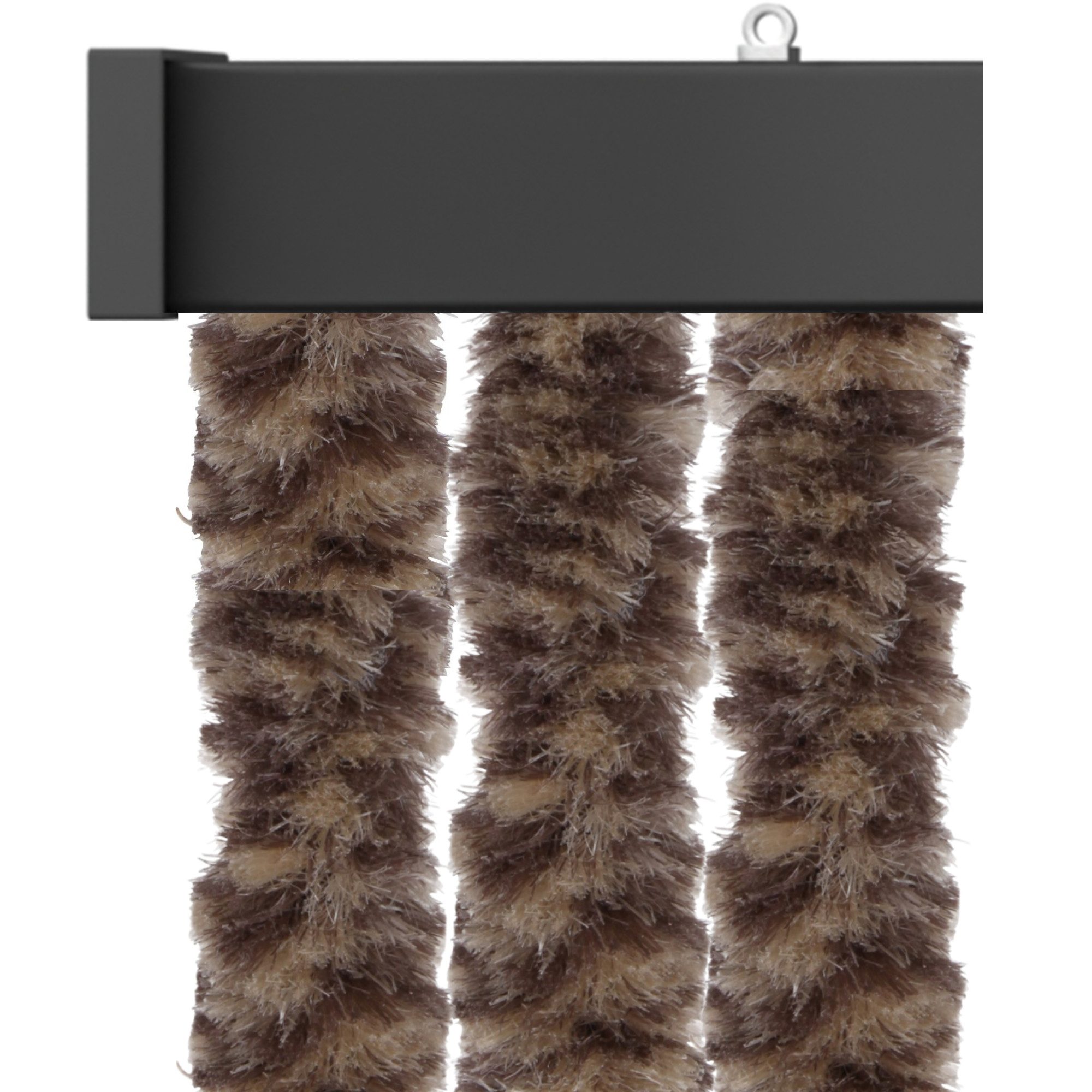 Arsvita Türvorhang Flauschvorhang 100cm x 220cm (1 St), Ösen, blickdicht, Insektenschutz Vorhang für Terrasse, Balkon, Pavillon, Camping