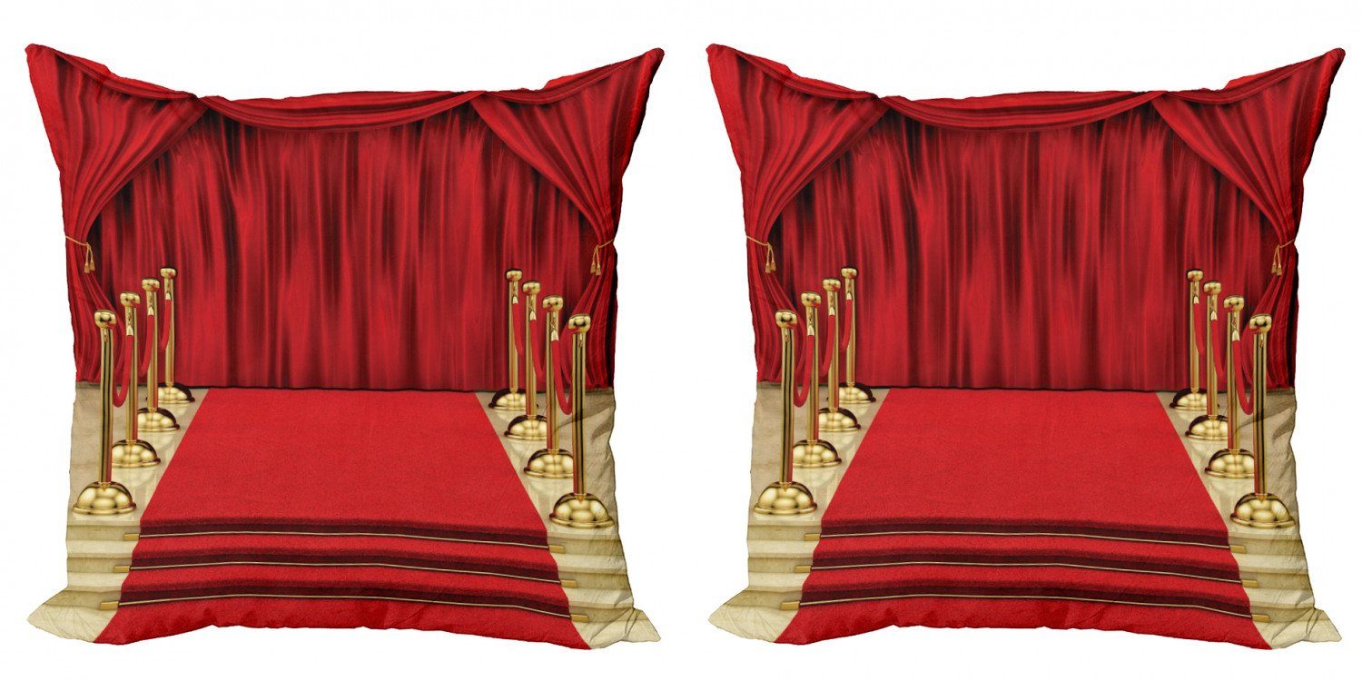 Teppich Kissenbezüge Stück), Abakuhaus Accent Modern Gala-Bühne-Vorhang (2 Theater Doppelseitiger Digitaldruck,