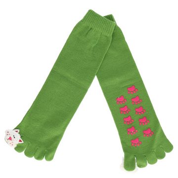 cofi1453 Zehensocken Zehnsocken 5 Finger Socken aus Wolle für Frauen Mädchen Einheitsgröße