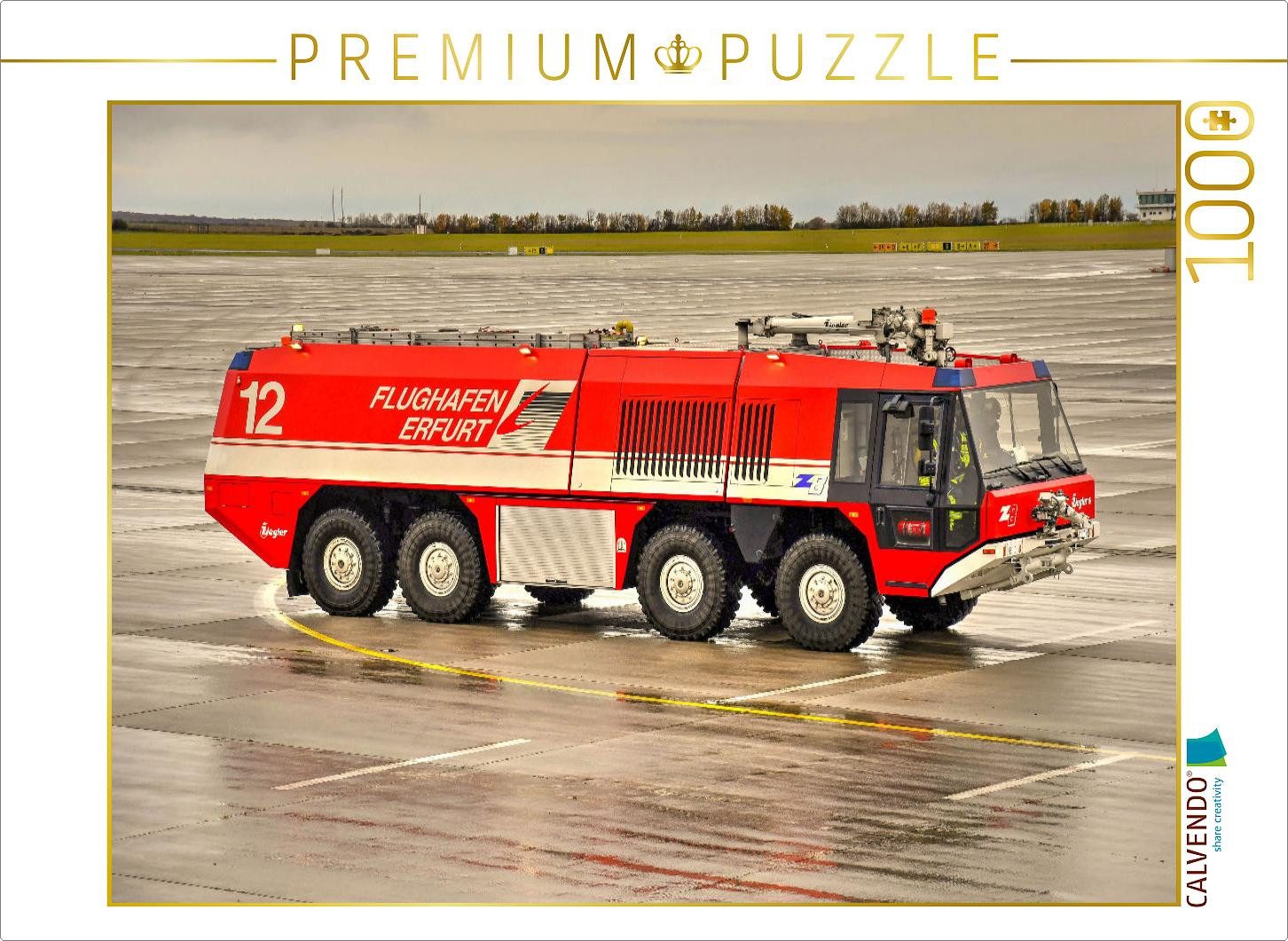 CALVENDO Puzzle CALVENDO Puzzle FLF 60/110-11+1000P / Ziegler Z8 / Flughafen Erfurt-We, 1000 Puzzleteile
