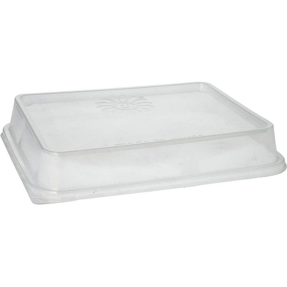 PAPSTAR Plastikteller 20 Deckel für Mehrweg-Menüschalen 23,4x18,7cm transparent