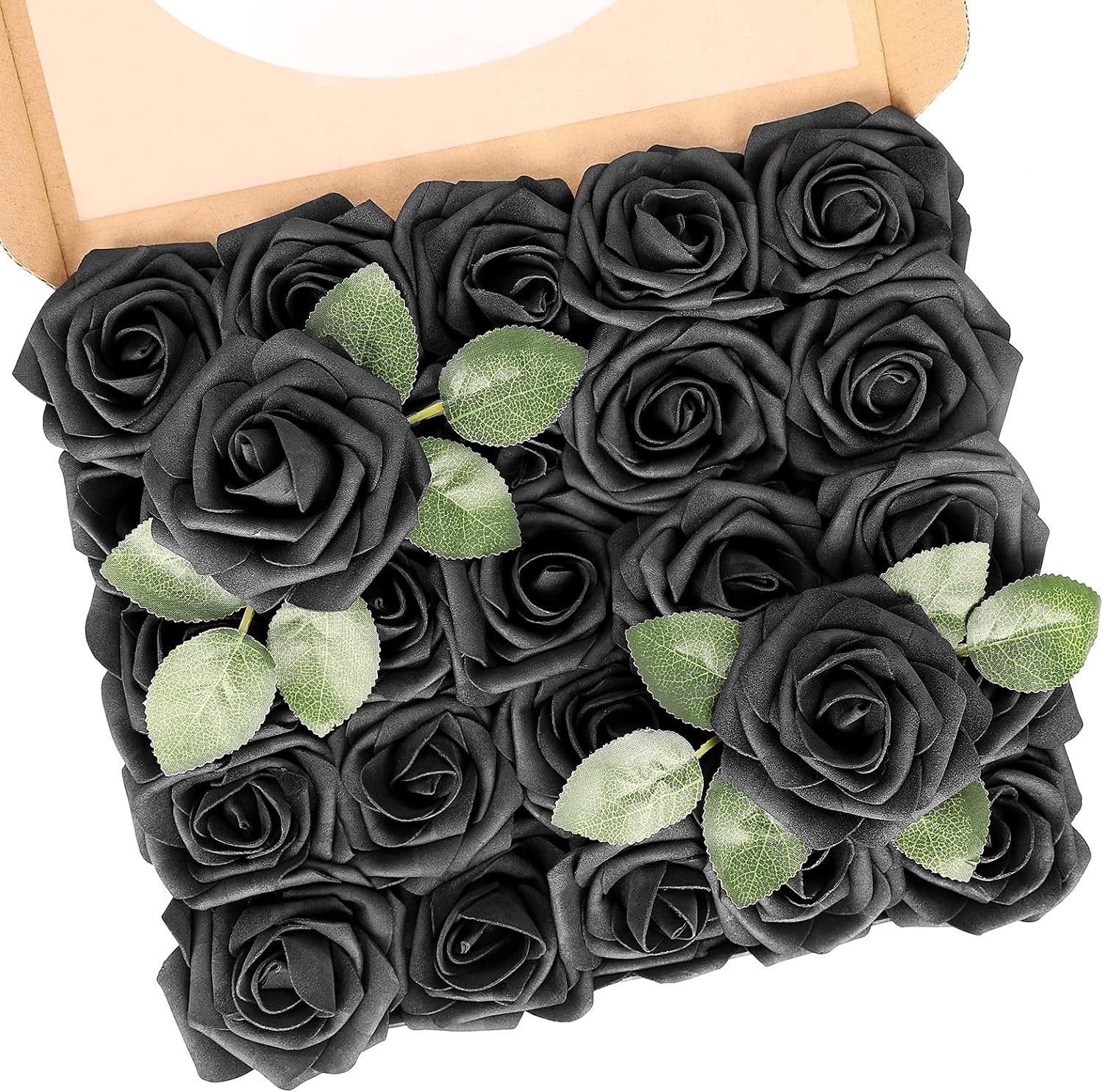 Kunstblume Künstliche Blumen Rosen, 25 Stück günstig online kaufen