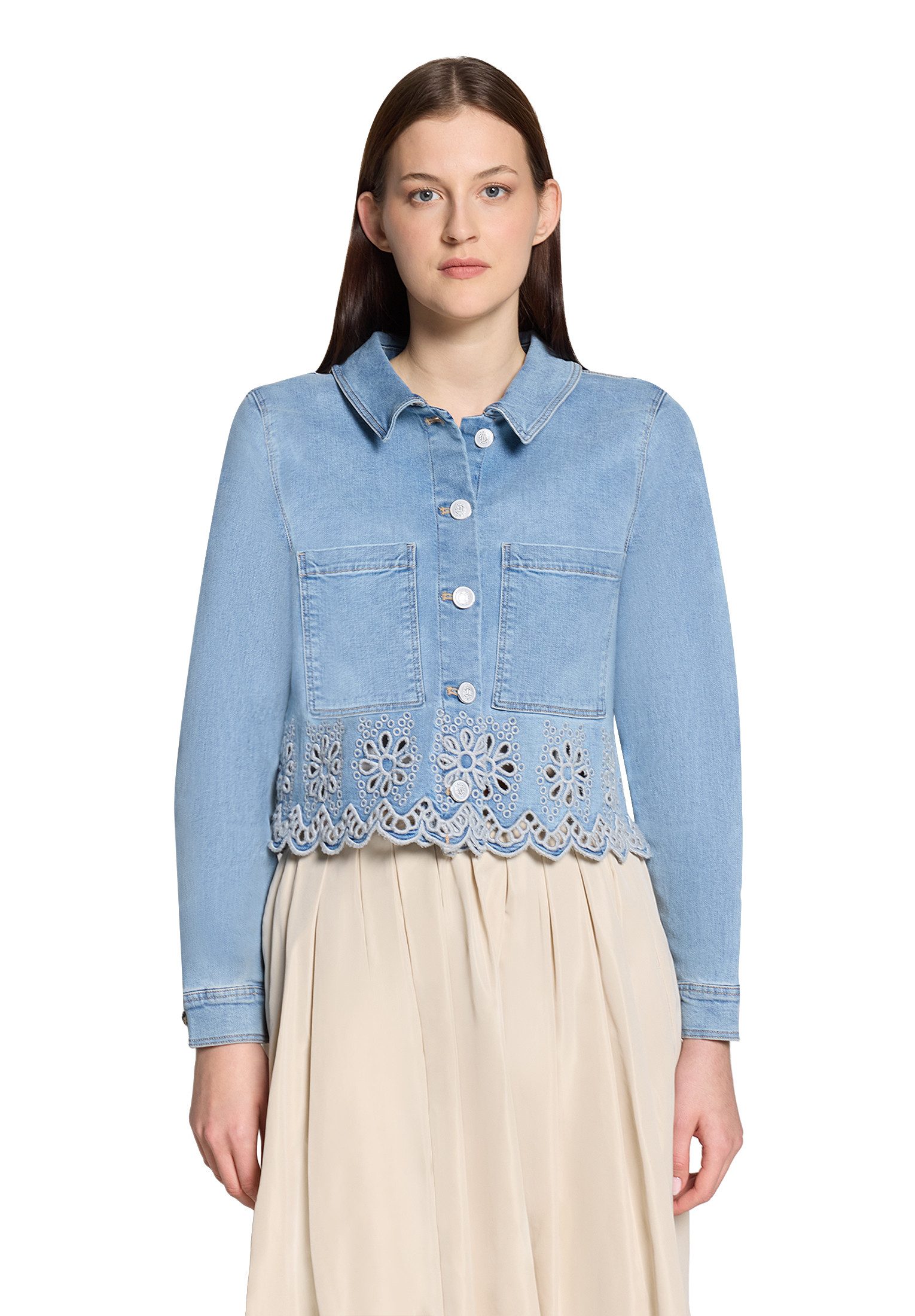 Cartoon Jackenblazer Damen mit Stickerei