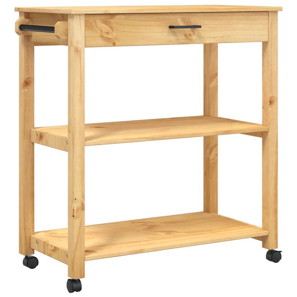 vidaXL Küchenwagen Küchenwagen MONZA 84x40x88,5 cm Massivholz Kiefer