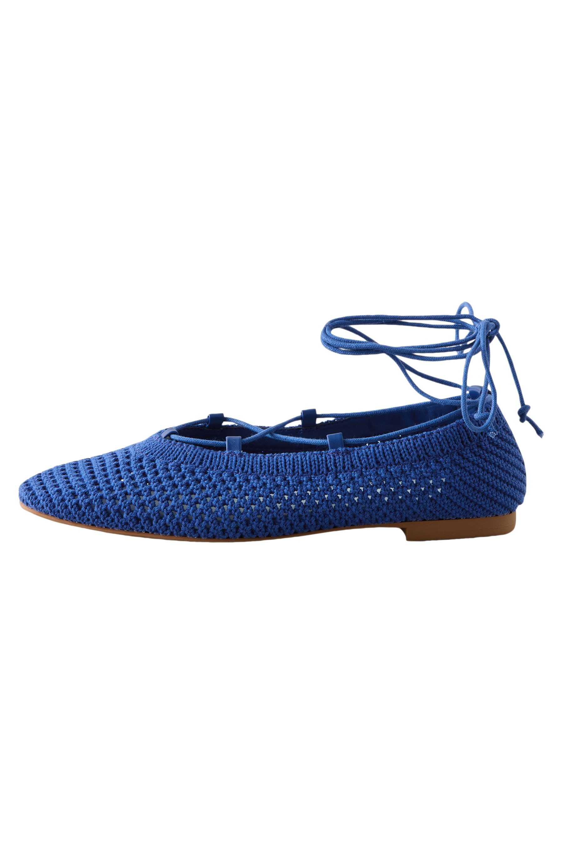 Forever Comfort® Ghillie-Schuhe mit Häkeldetails Ballerina