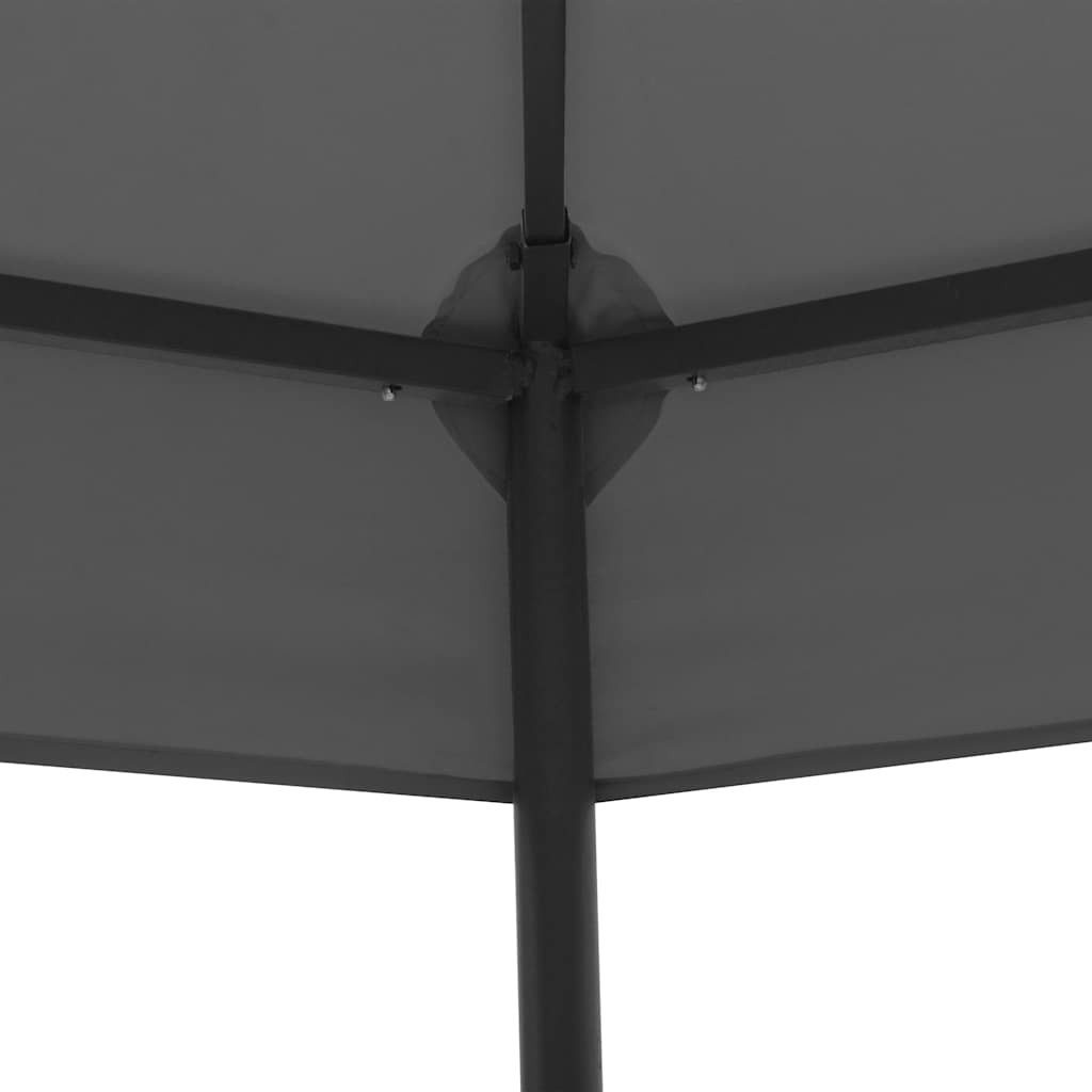 vidaXL Partyzelt Gartenpavillon 323x275x265 cm Anthrazit