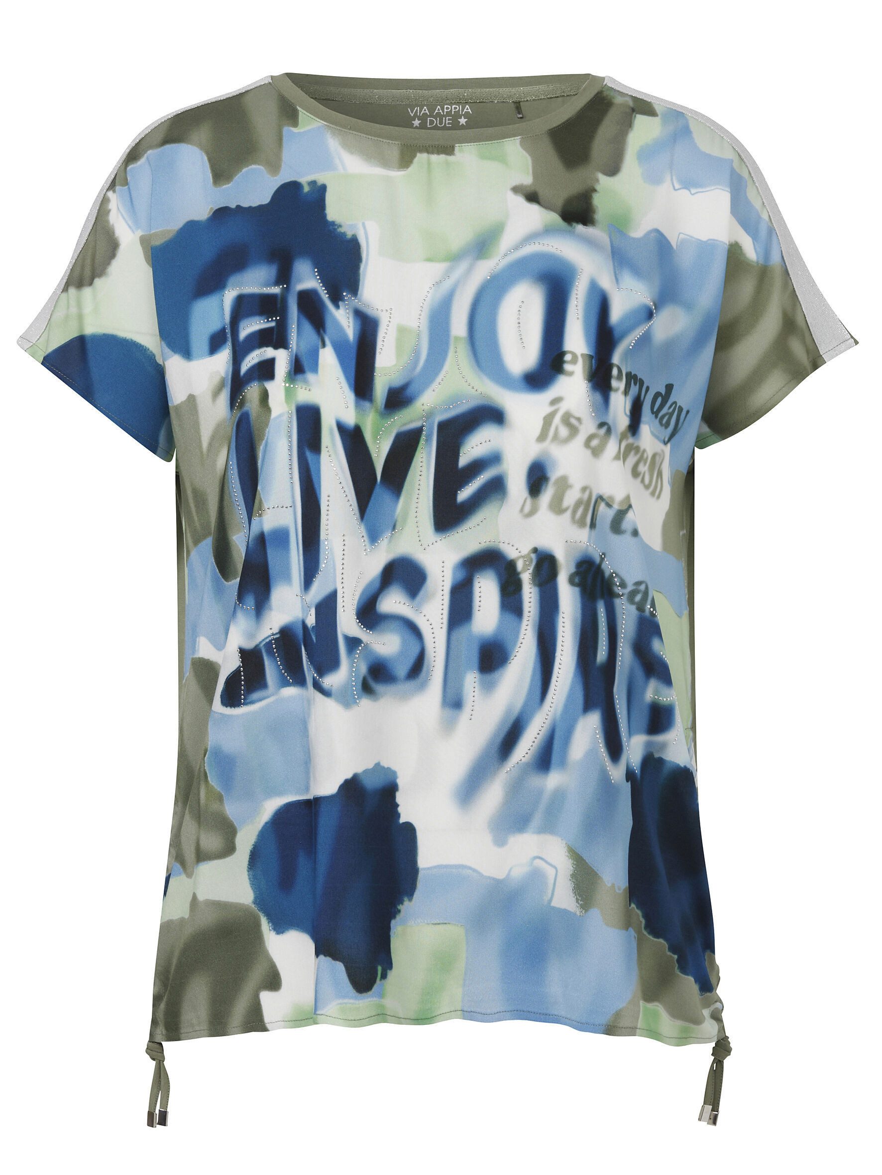 VIA APPIA DUE Kurzarmbluse (1-tlg) Große Größen