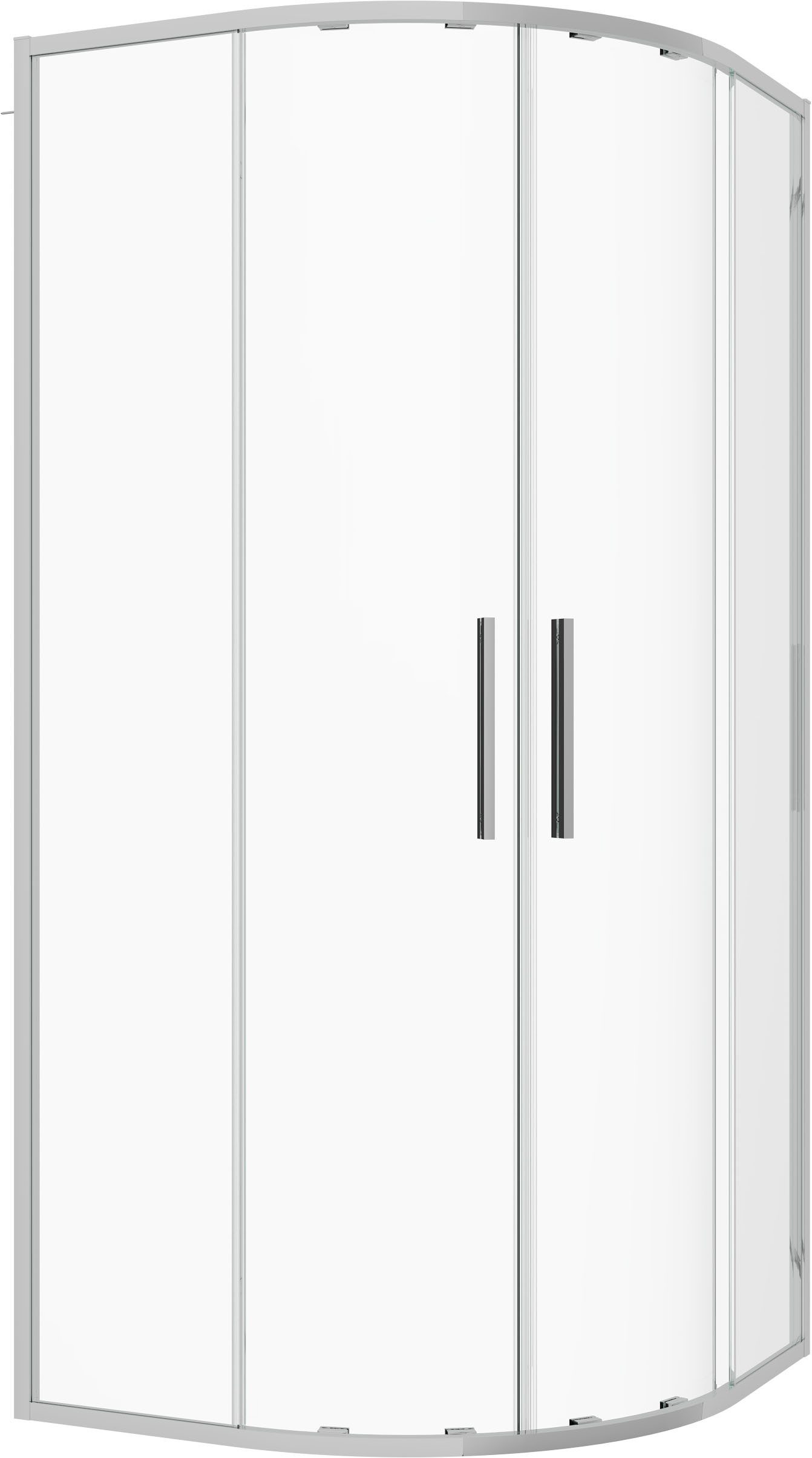 Sanotechnik Runddusche Sanotechnik SlimLIne Rundduschkabine chrom, Einscheibensicherheitsglas