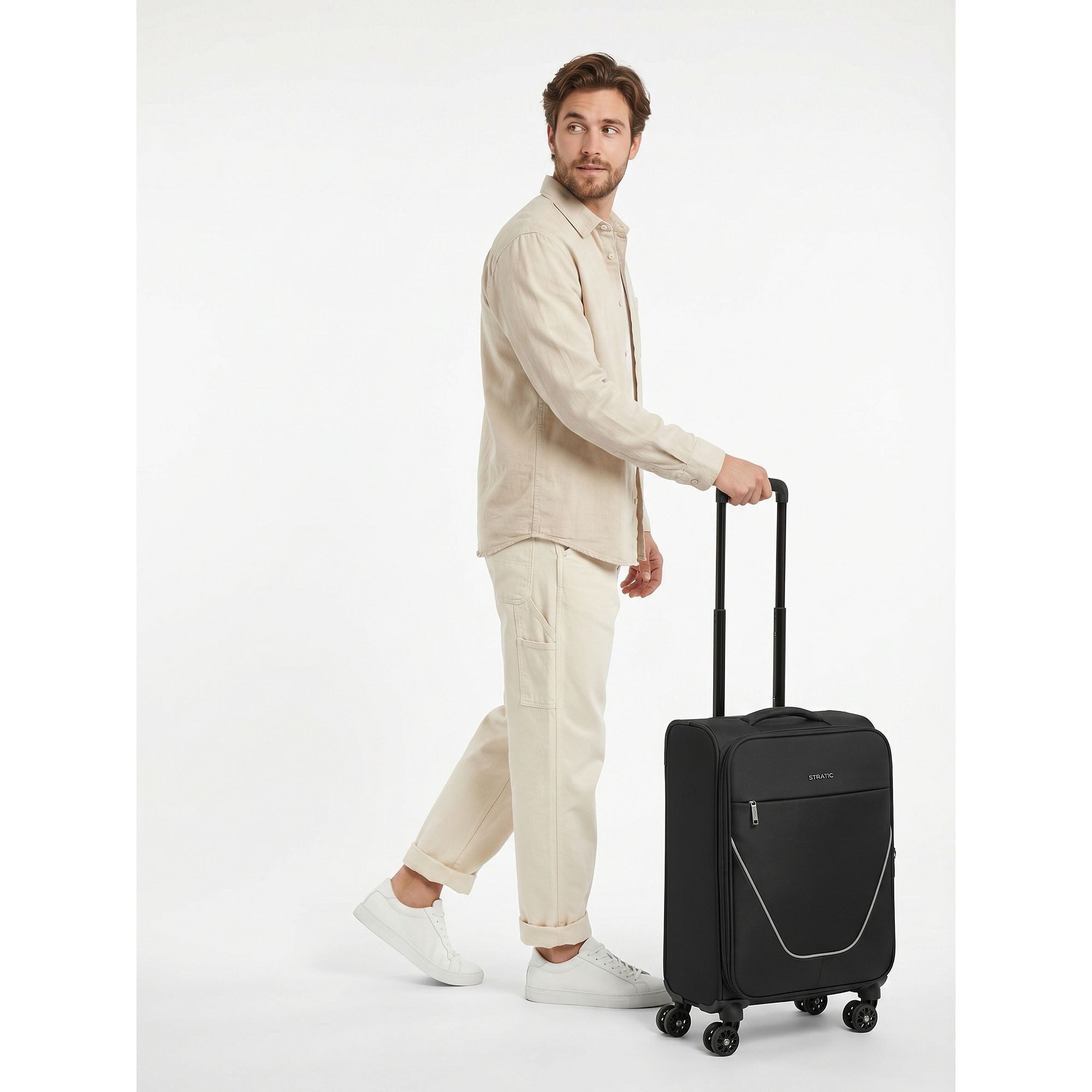 Stratic Handgepäck-Trolley taska, 4 Rollen, Polyester