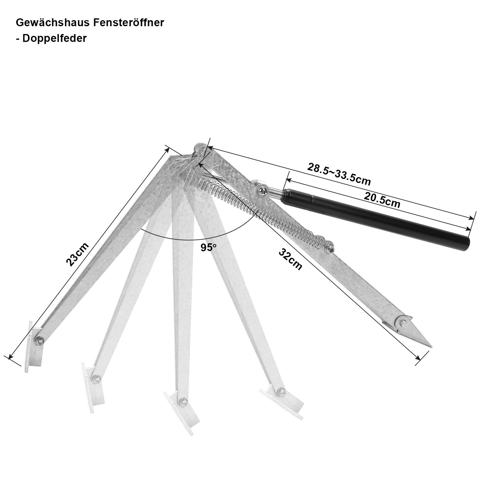 Clanmacy Gewächshaus-Fensteröffner Fensterheber für Frühbeet Gartenhaus günstig online kaufen