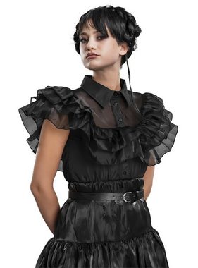 Metamorph Kostüm Wednesday Schwarzes Ballkleid für Frauen, Das umwerfende Ballkleid von Wednesday, bekannt aus der viralen Tanzsz