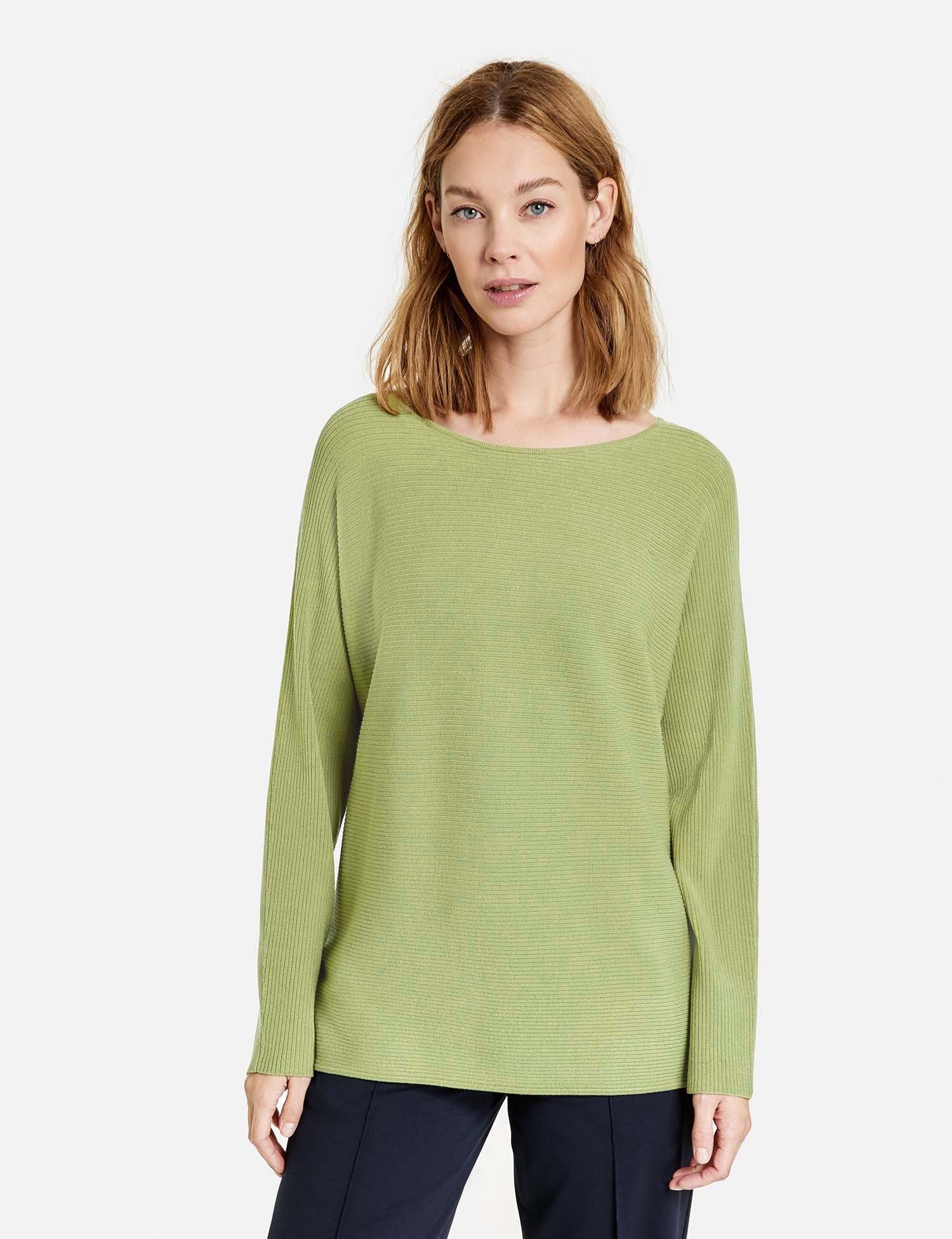 Olive Pullover Rundhalspullover aus GERRY WEBER EcoVero