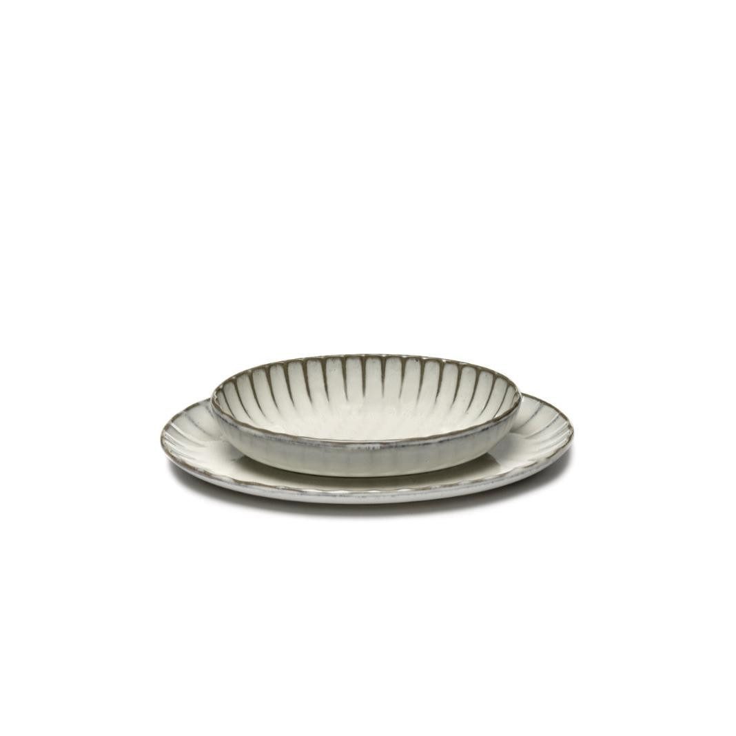 Serax Schüssel Servierschale Inku Oval White (19cm)