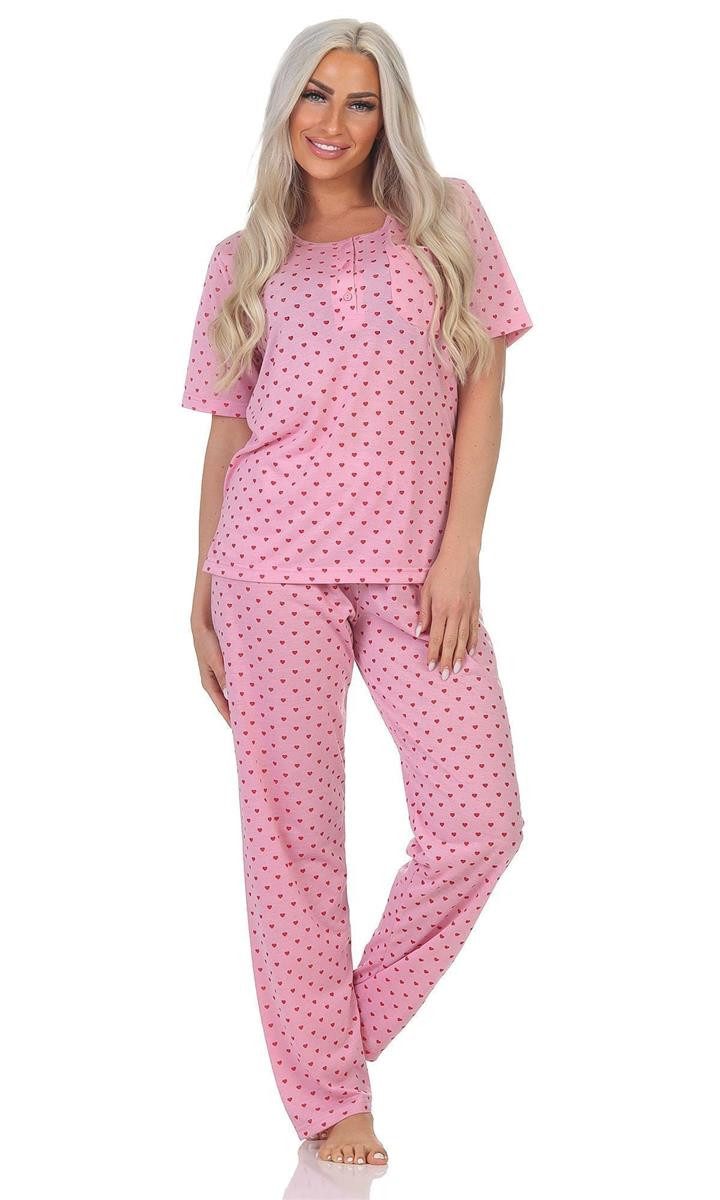 Pyjama Damen Pyjama zweiteiliger Schlafanzug Nachtwäsche, Gr. M L XL 2XL