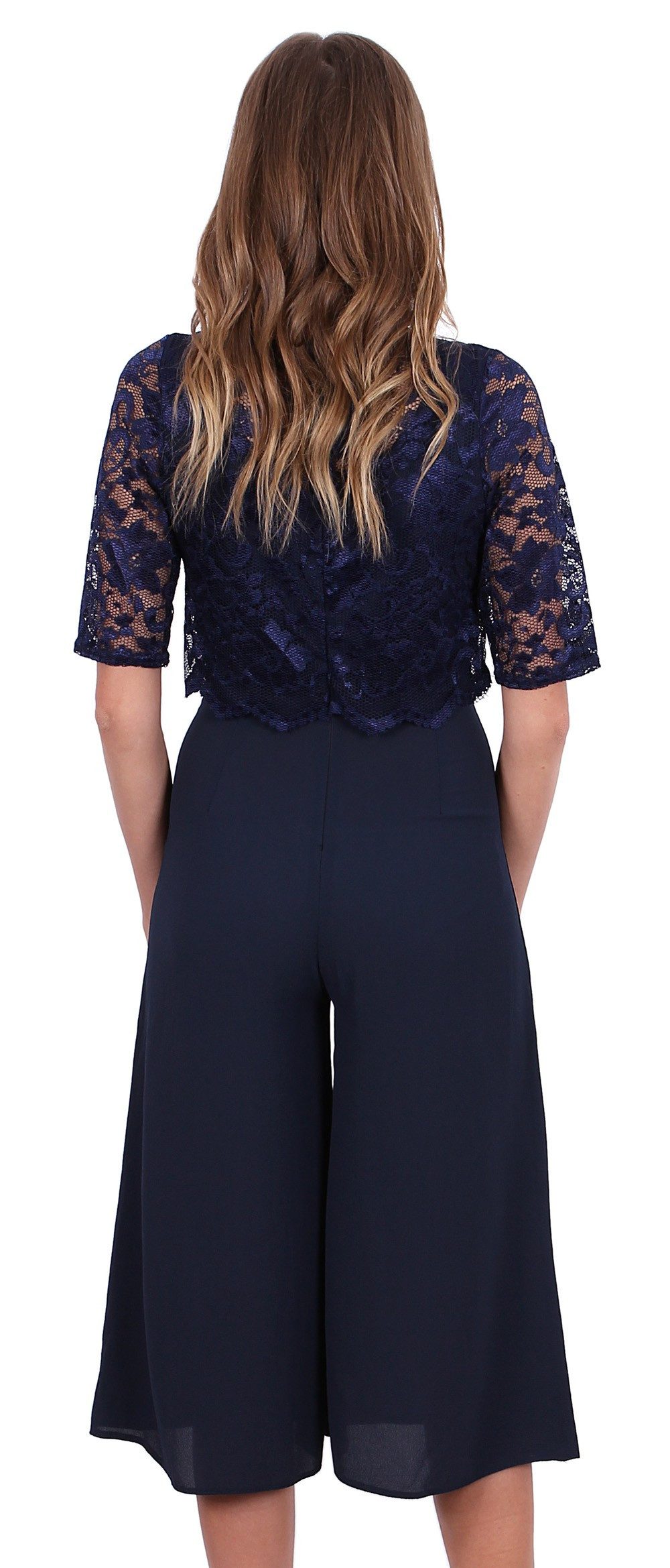 Sarcia.eu Culotte-Overall John Zack Dunkelblauer Overall aus Spitze M