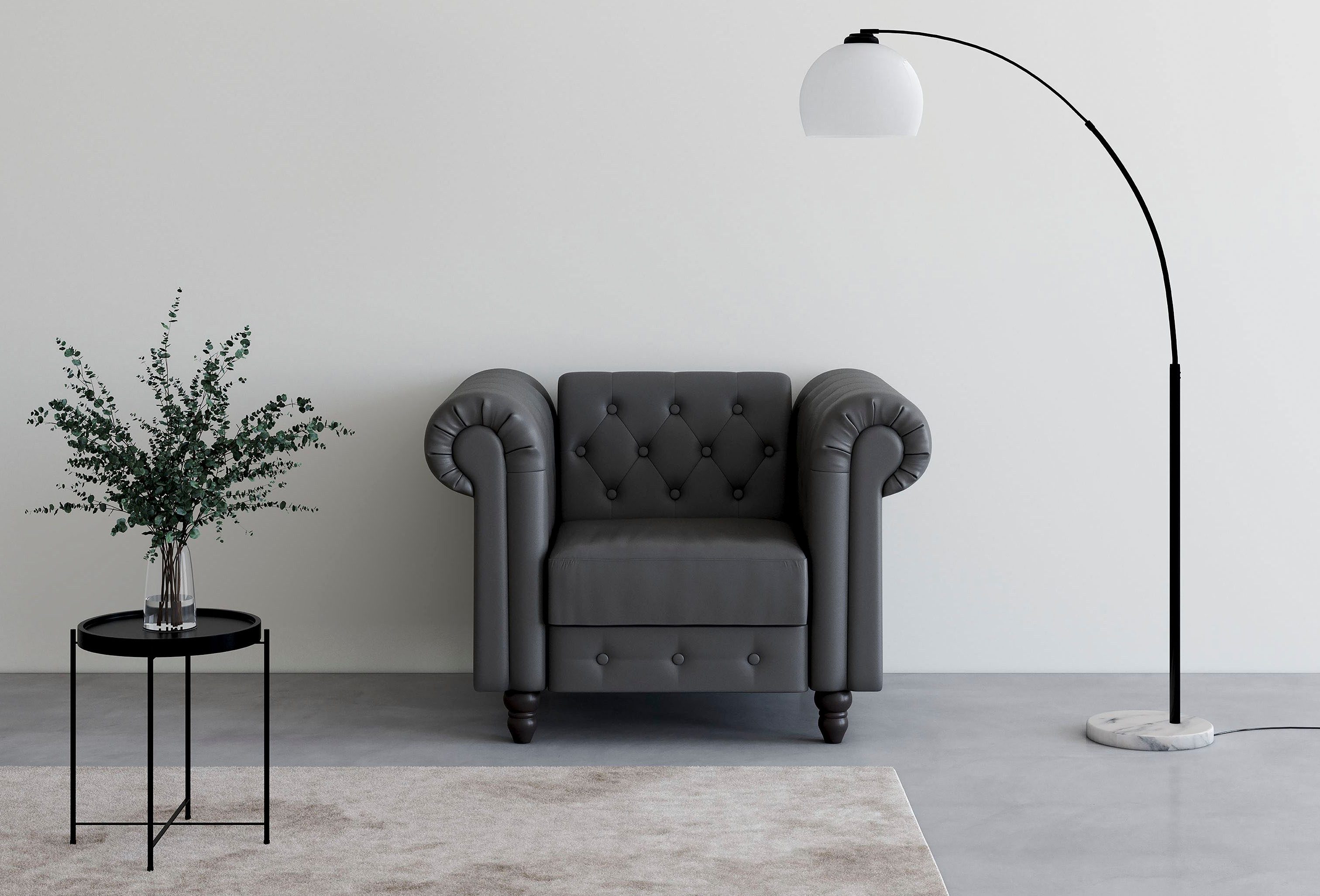 Dorel Home Chesterfield-Sessel Felix, mit Rückenlehne günstig online kaufen