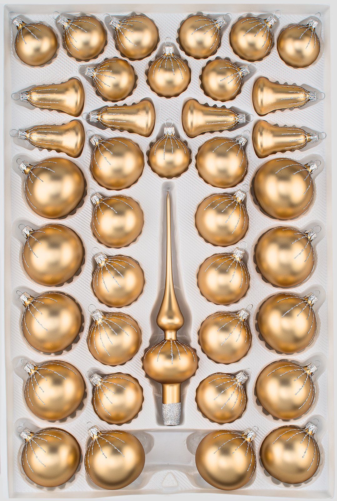 Navidacio Weihnachtsbaumkugel 39 tlg. Glas-Weihnachtskugeln Set in Classic günstig online kaufen