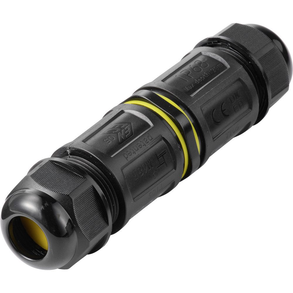 TRU COMPONENTS Rundstecker TRU COMPONENTS Kabelverbinder IP68 wasserdicht, push-In 5polig, 0,5 -, TC-14745244