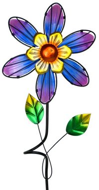 Gartenursel Windrad Schönes, dekoratives Windrad Blume aus Glas