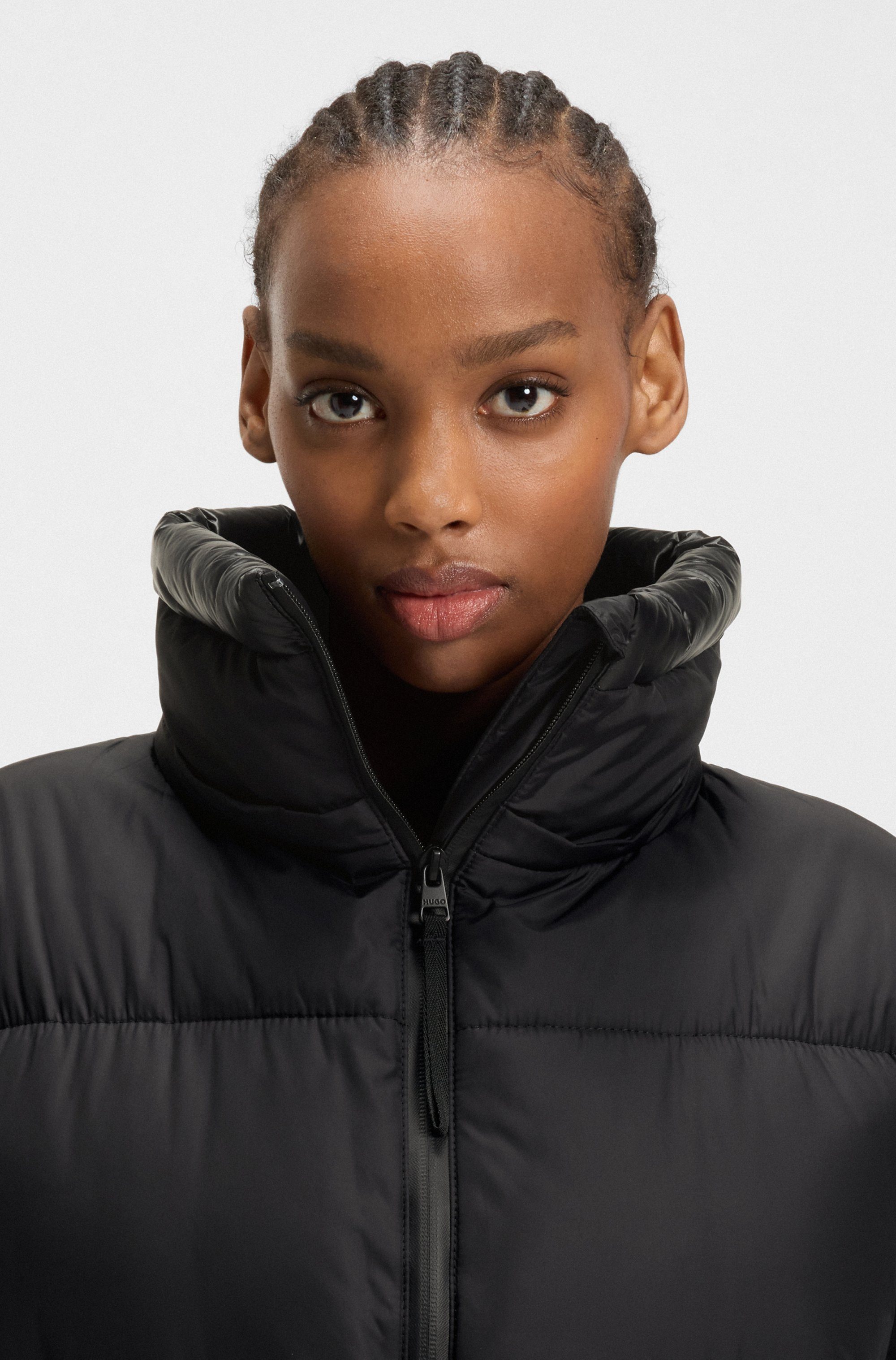 HUGO Blue Parka Faridali im Relaxed Fit, mit Kapuze