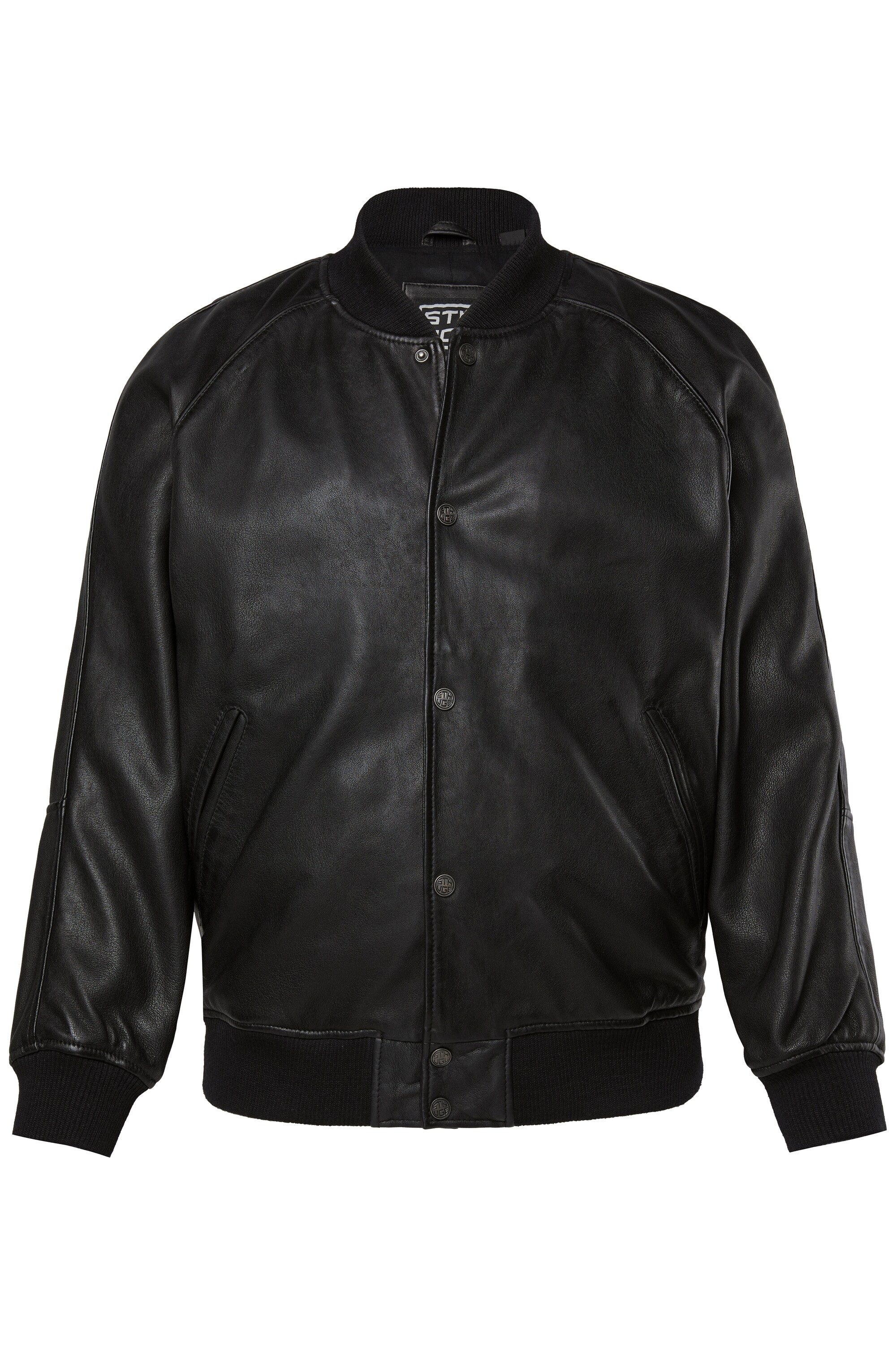 Lederjacke Lederjacke Lammnappaleder Collegejacke