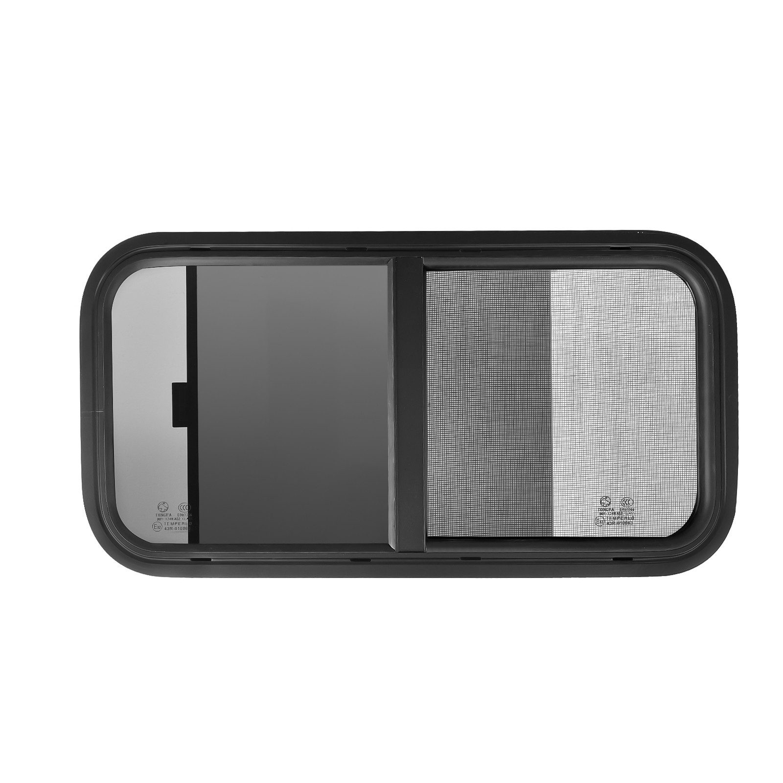 Vellora Fenster RV-Campingbus Fenster, farbiges Schiebefenster an der Seite, (1 St., Gefriertes Glas + Aluminiumlegierung), Mit Insektenabwehr-Funktion