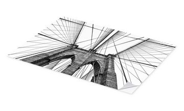 Posterlounge Wandfolie Editors Choice, Brooklyn Bridge, Wohnzimmer Fotografie