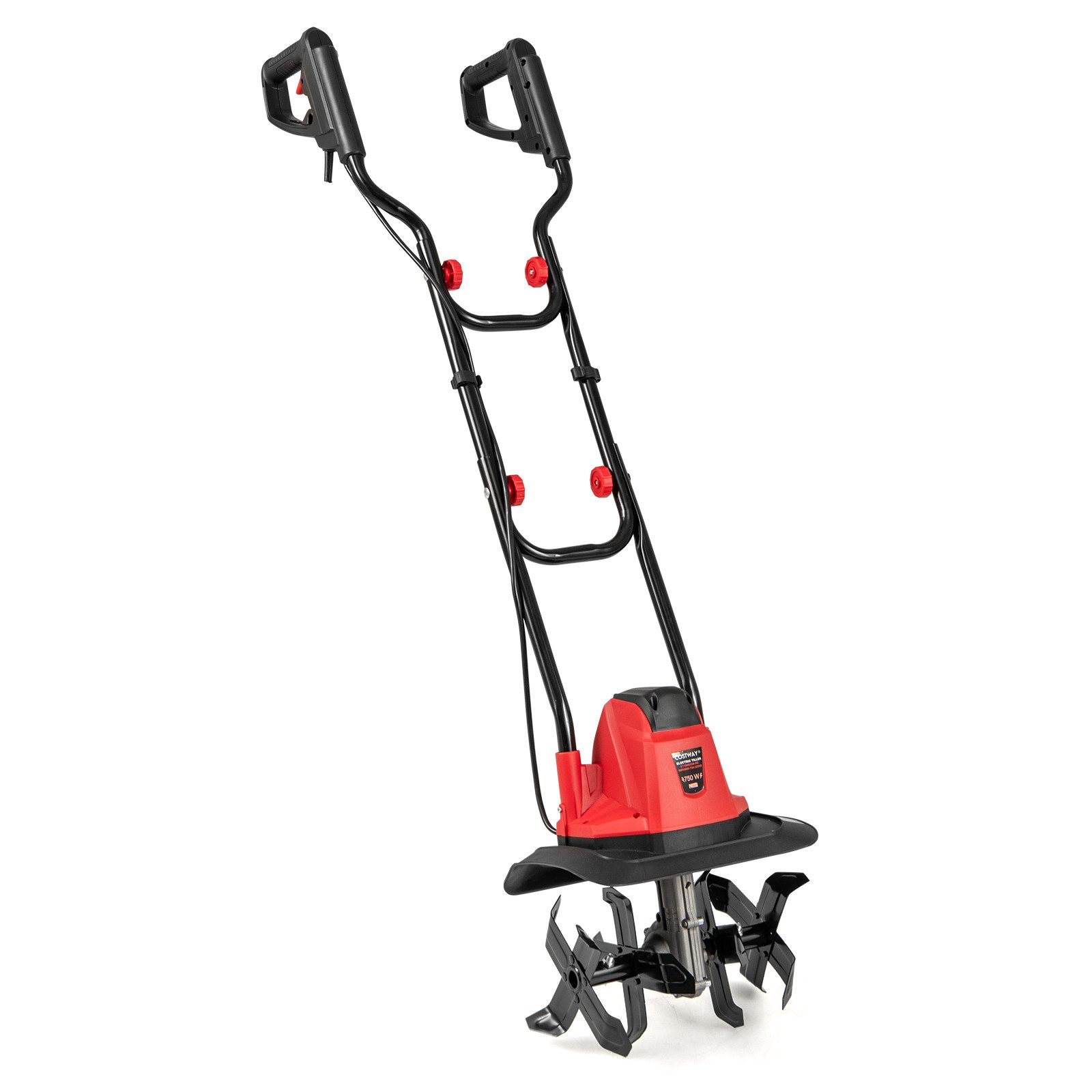 COSTWAY Elektromotorhacke, 32 cm Arbeitsbreite, 22 cm Arbeitstiefe, 750 W