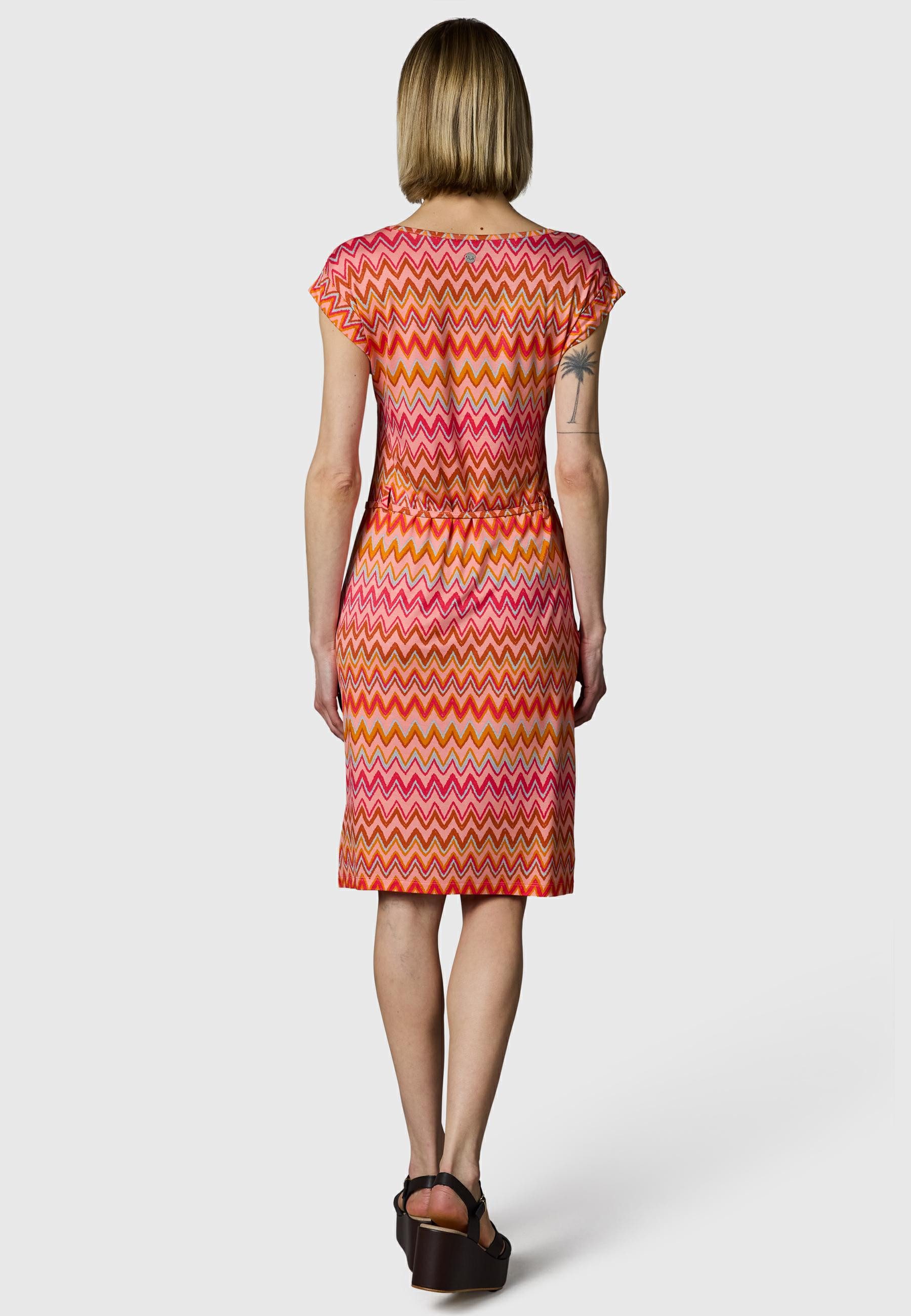Ragwear Sommerkleid Taggien Print Leichtes, bequemes Midikleid mit Muster