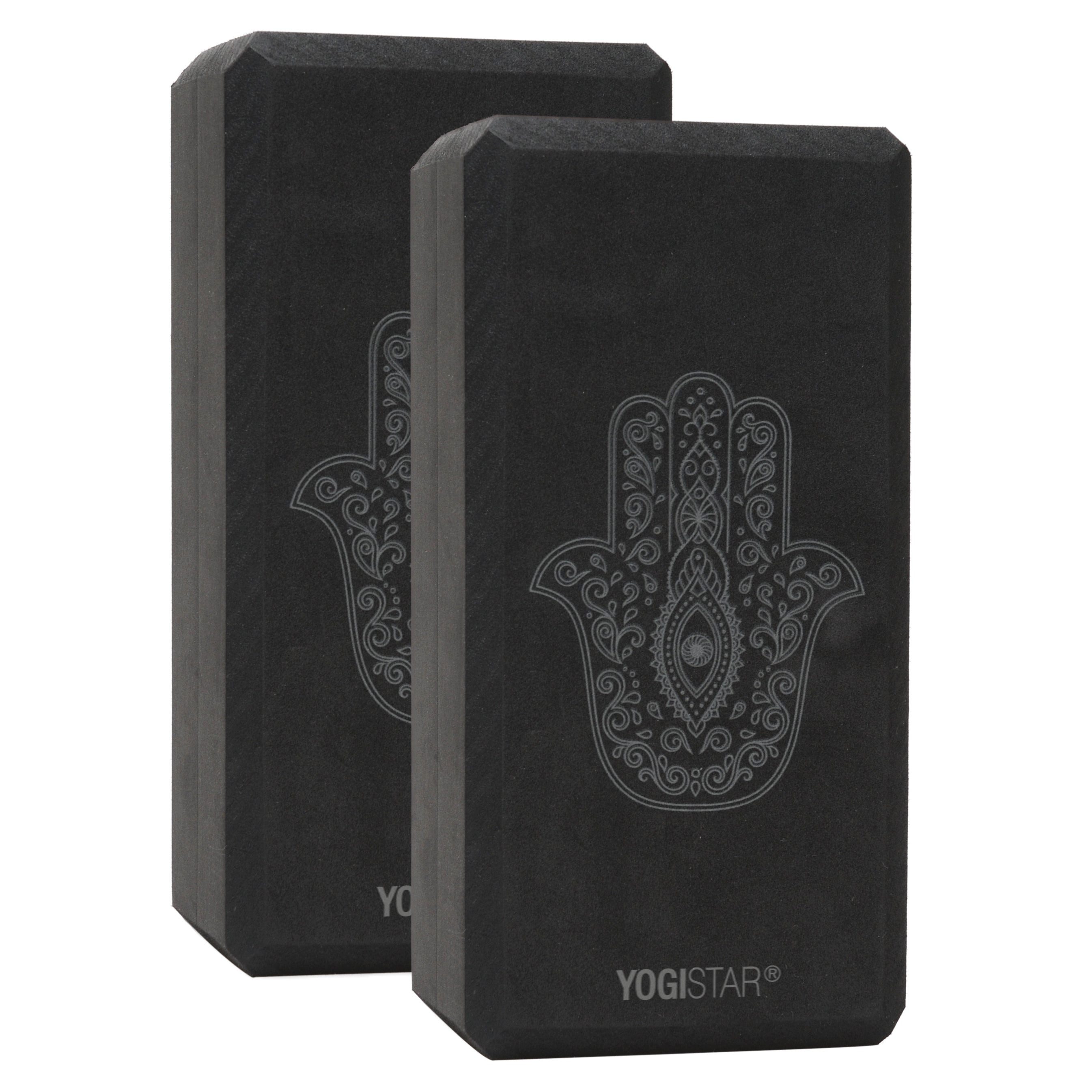 Yogistar Yogablock Yogablock yogiblock® basic - art collection - hand of fatima - zen bla, (gleicher Artikel mehrfach, 2-tlg., gleicher Artikel mehrfach), Die Hand der Fatima ist im Orient und Maghreb altes Schutzsymbol.