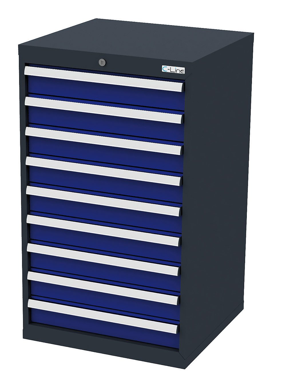 Simplaflex Werkzeugschrank Simplaflex Schubladenschrank, 9 Schubladen, BxTxH 600x575x1020 mm