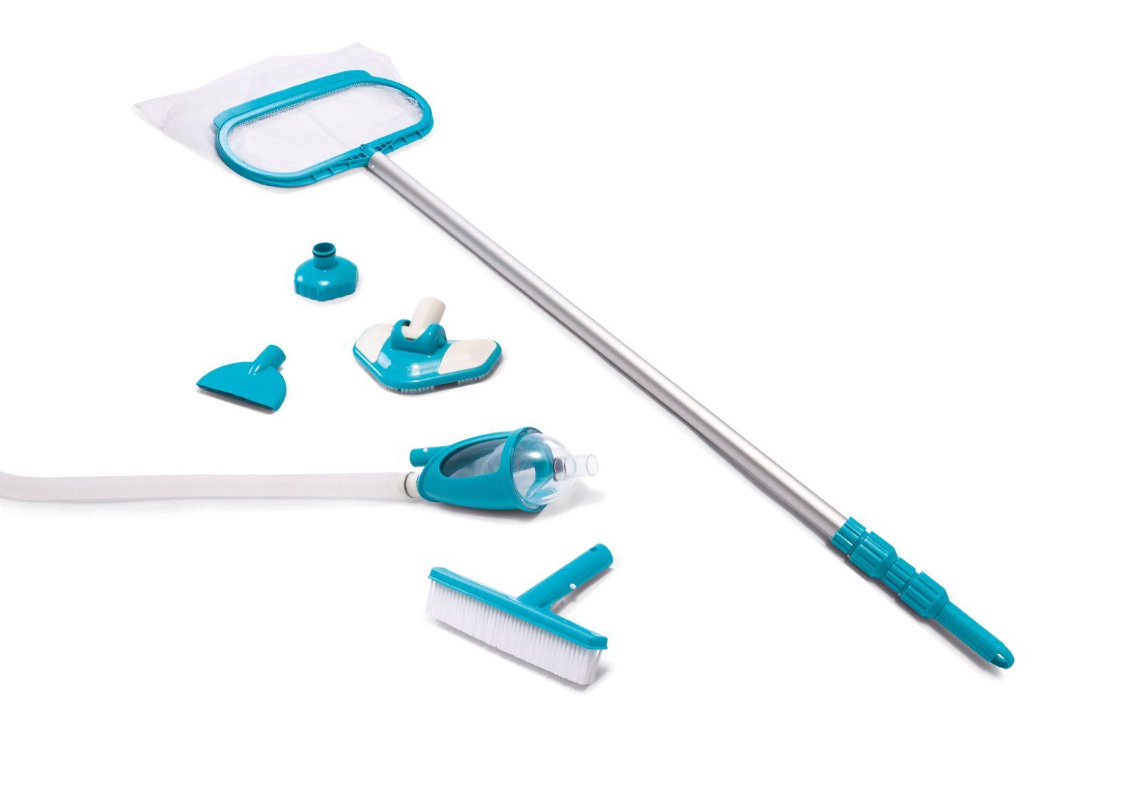 Intex Poolbürste Reinigungsset Alu Teleskopstange Sauger günstig online kaufen