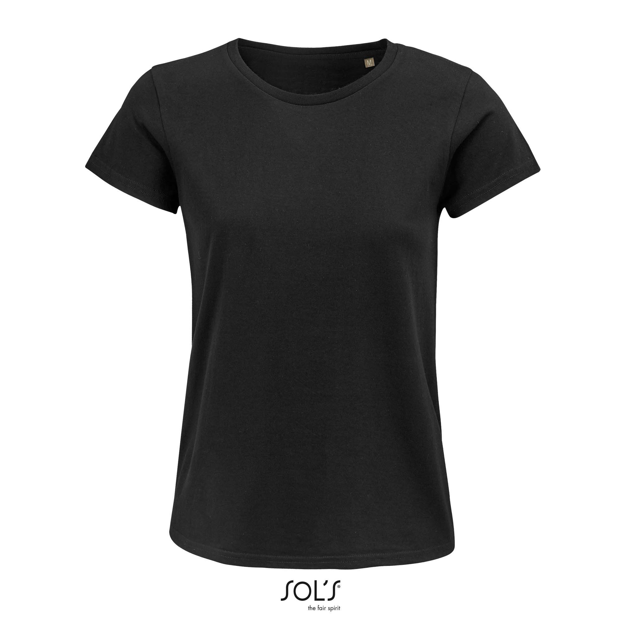 SOLS T-Shirt 1er/2er Pack Damen T-Shirt Crusader - Rundhals - Kurzarm (1-tlg) Gr. S bis 3XL - 100% Baumwolle