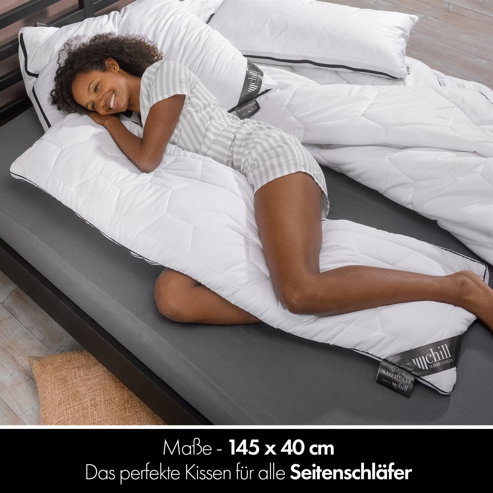 chill SLEEPLONGER Seitenschläferkissen Chill Seitenschläferkissen 40x145cm, günstig online kaufen