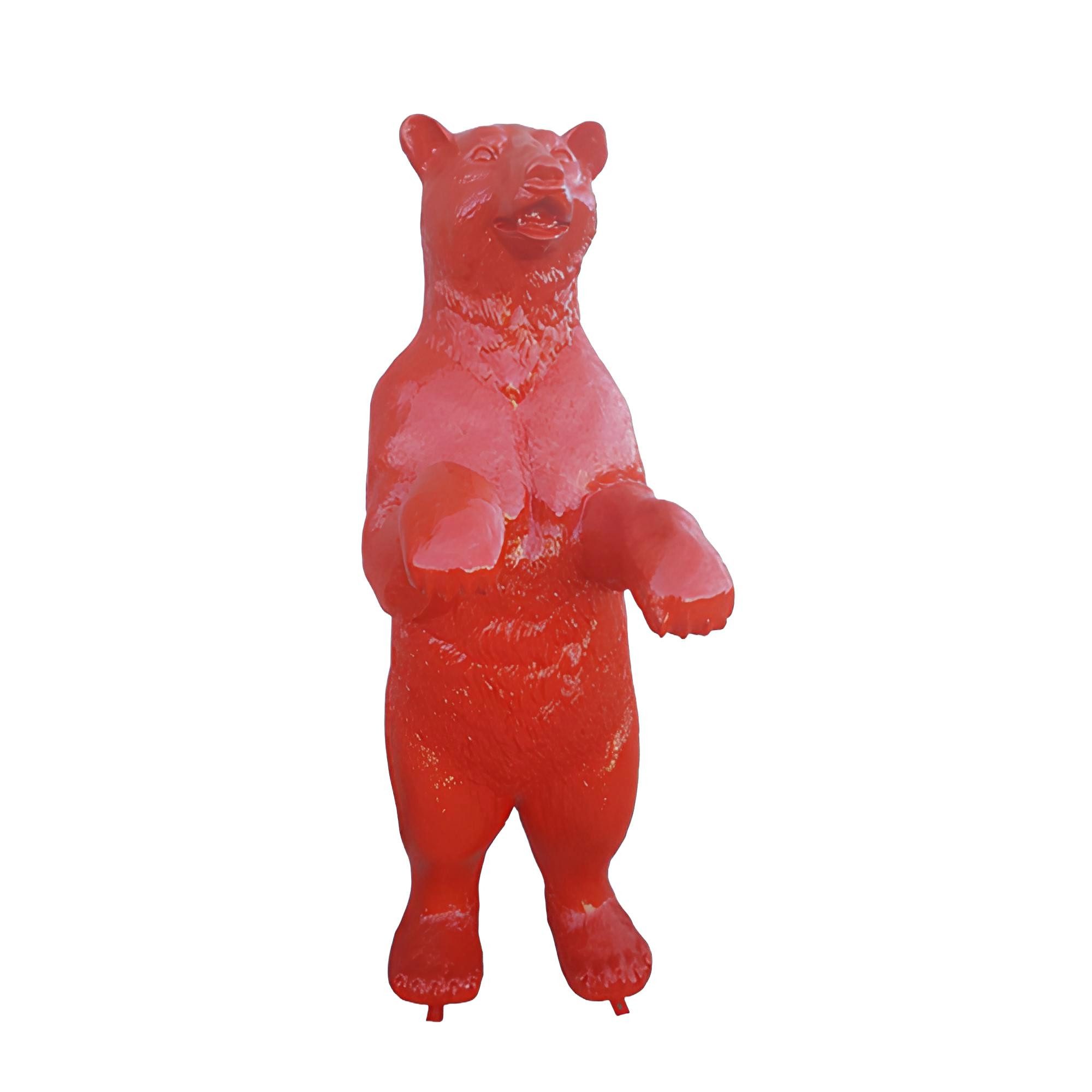 Xlmoebel Skulptur Lebensgroße Bärenfigur aus hochwertigem Material für den Garten (1 St., Skulptur A632B-185cm), Hergestellt in Europa