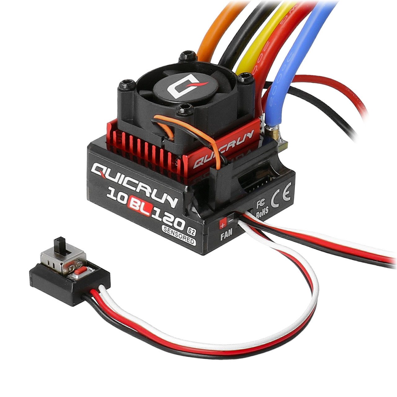 Modellbausatz Hobbywing QuicRun 10BL120 G2 120A Sensored Regler 2-3s HW-30125002