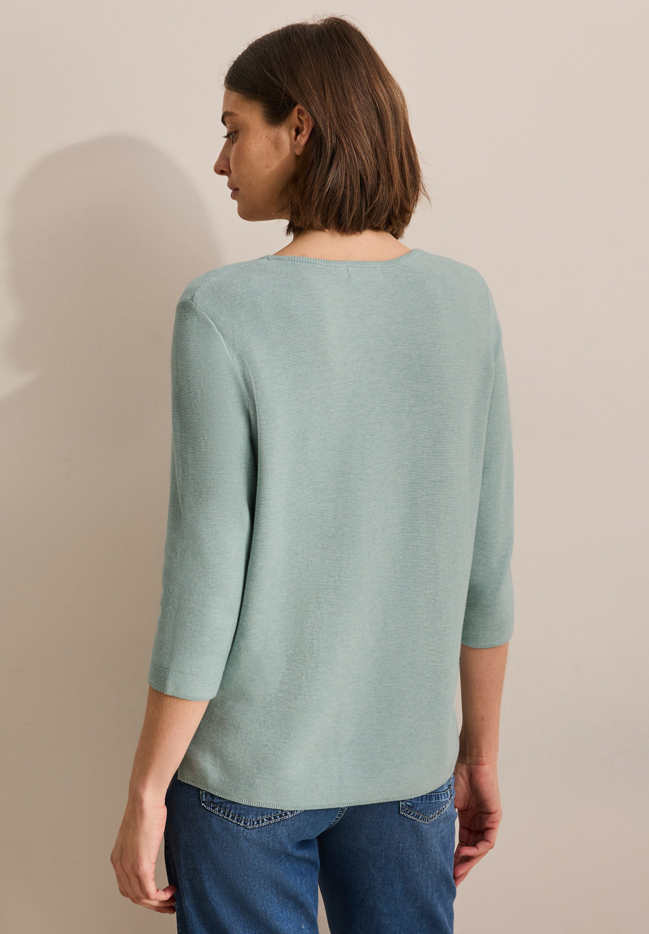 CECIL Strickpullover mit 3/4-Arm und Rundhals
