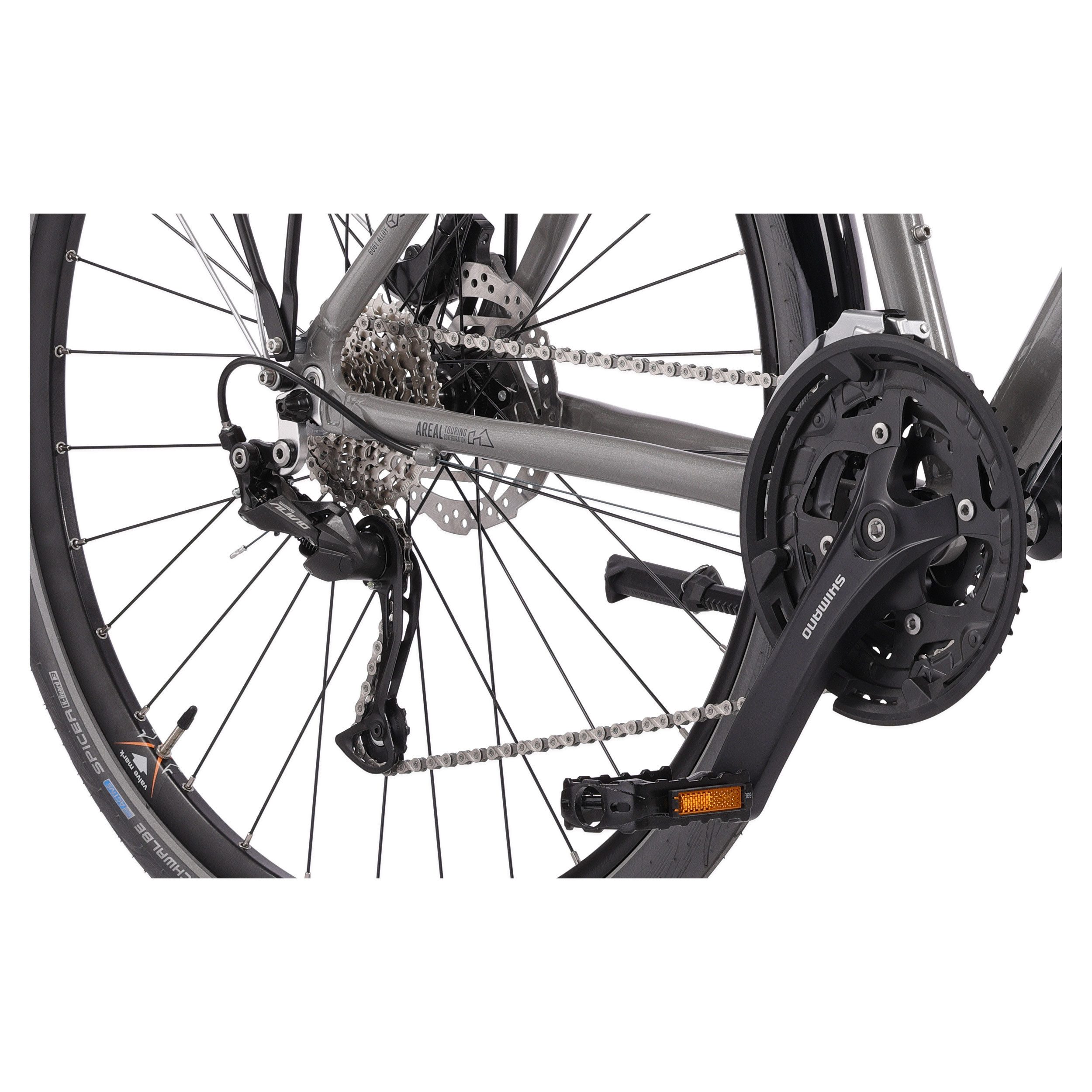 Airtracks Trekkingrad 28 Zoll Herren Trekking Fahrrad AREAL DB, 24 Gang Shimano, Kettenschaltung, (Shimano Alivio RD-M3100 SGS Shadow), Rahmenhöhen 48cm, 52cm, 56cm und 60cm - Mod. 2026